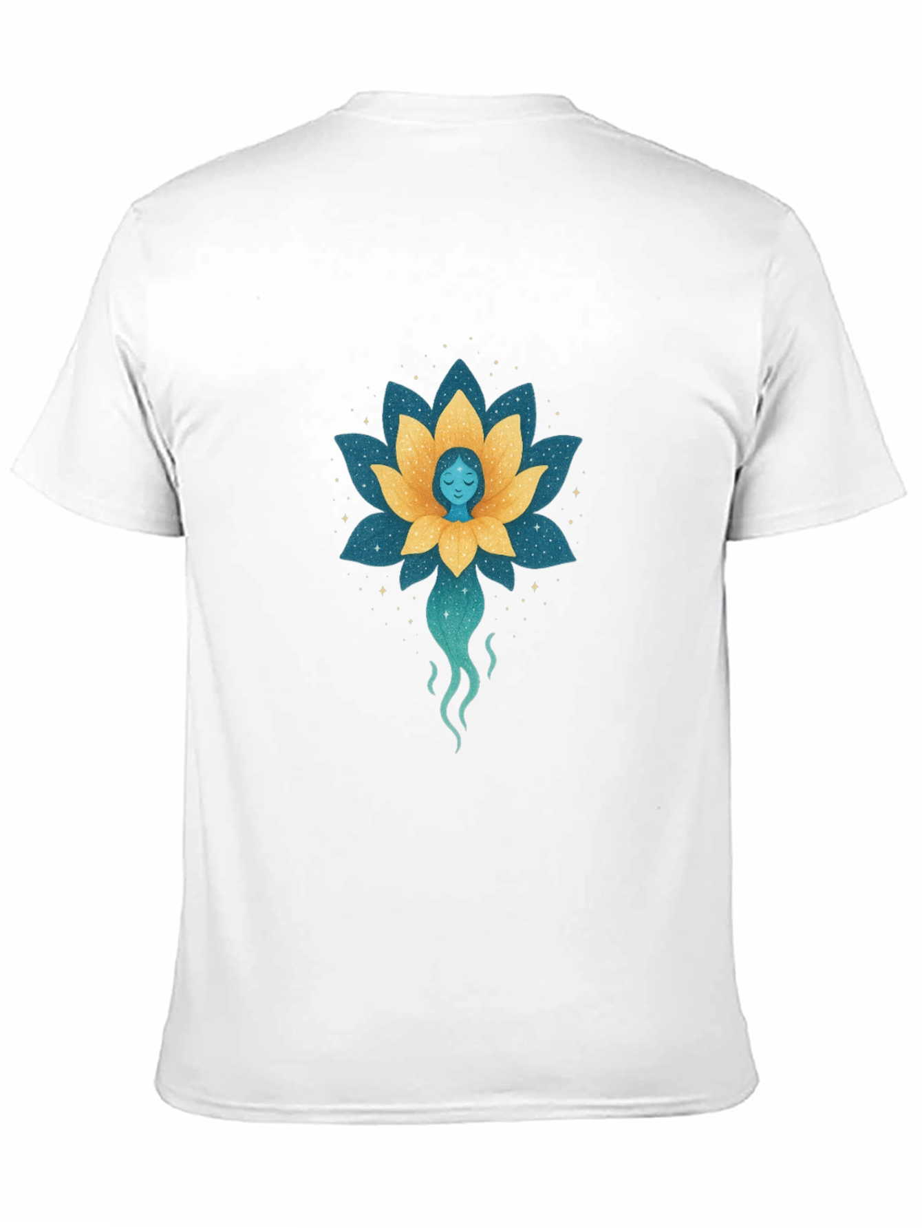 Lotus Flower Spirit Graphic Tee - Black