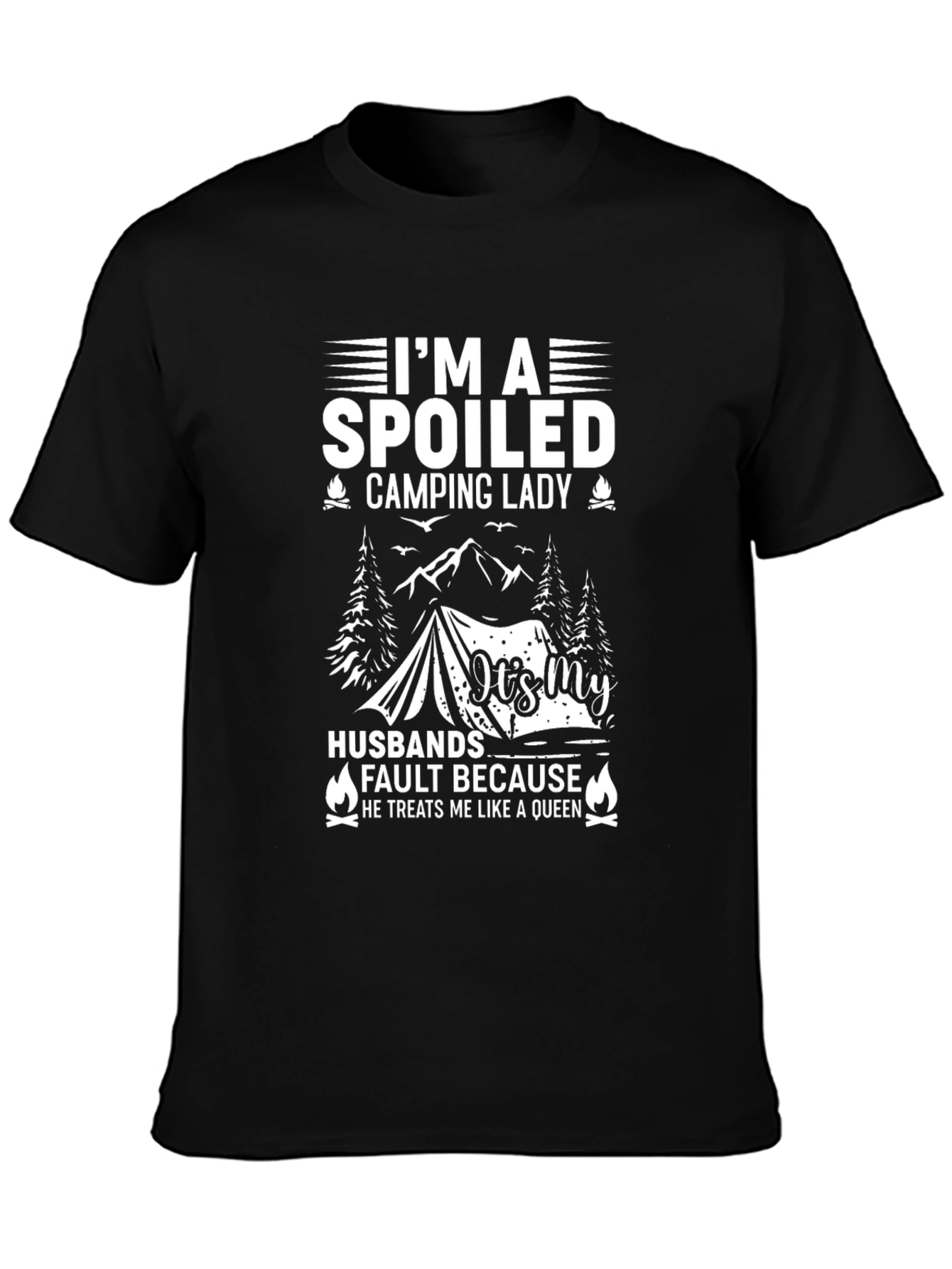 Spoiled Camping Lady T-Shirt