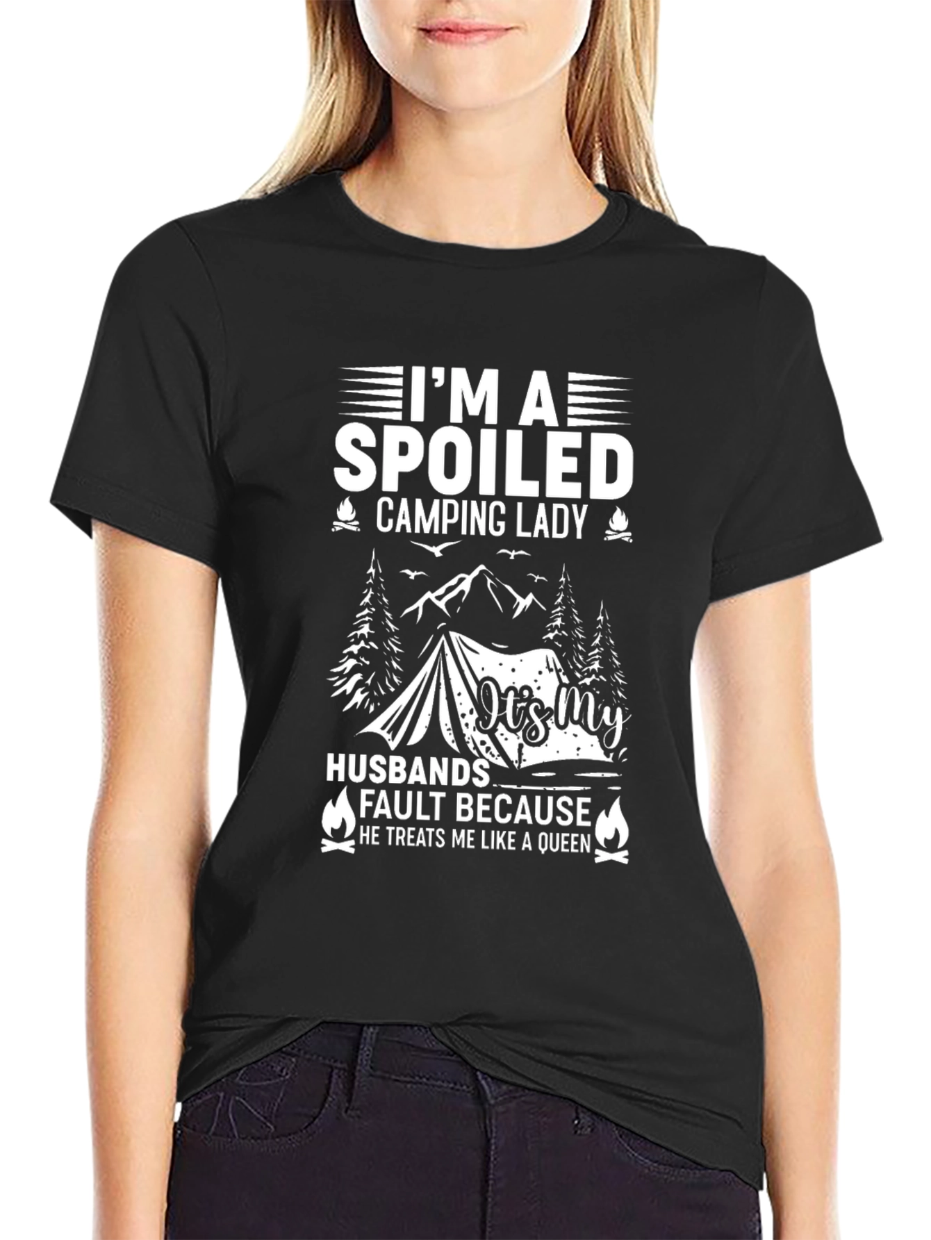 Spoiled Camping Lady T-Shirt
