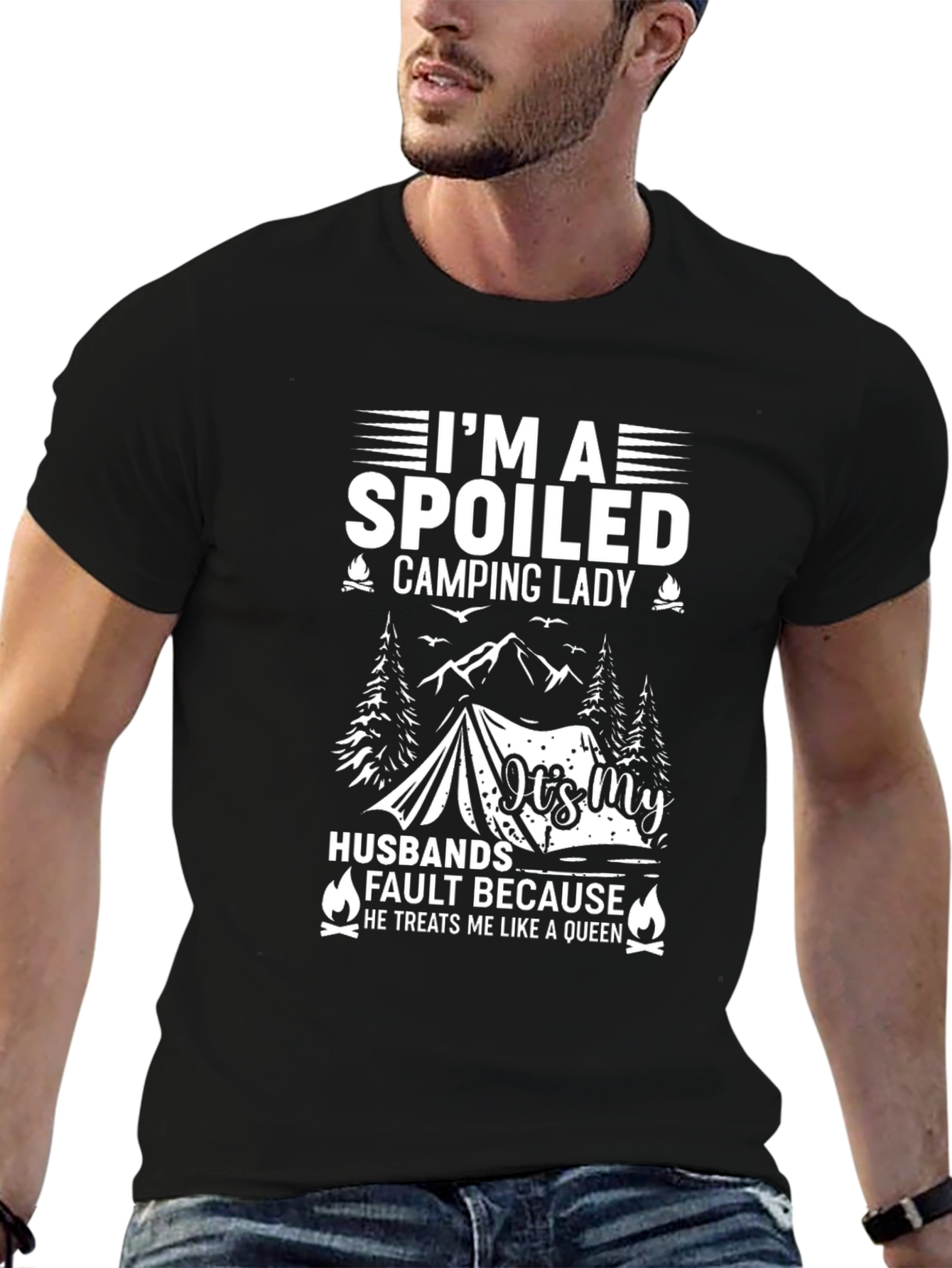 Spoiled Camping Lady T-Shirt