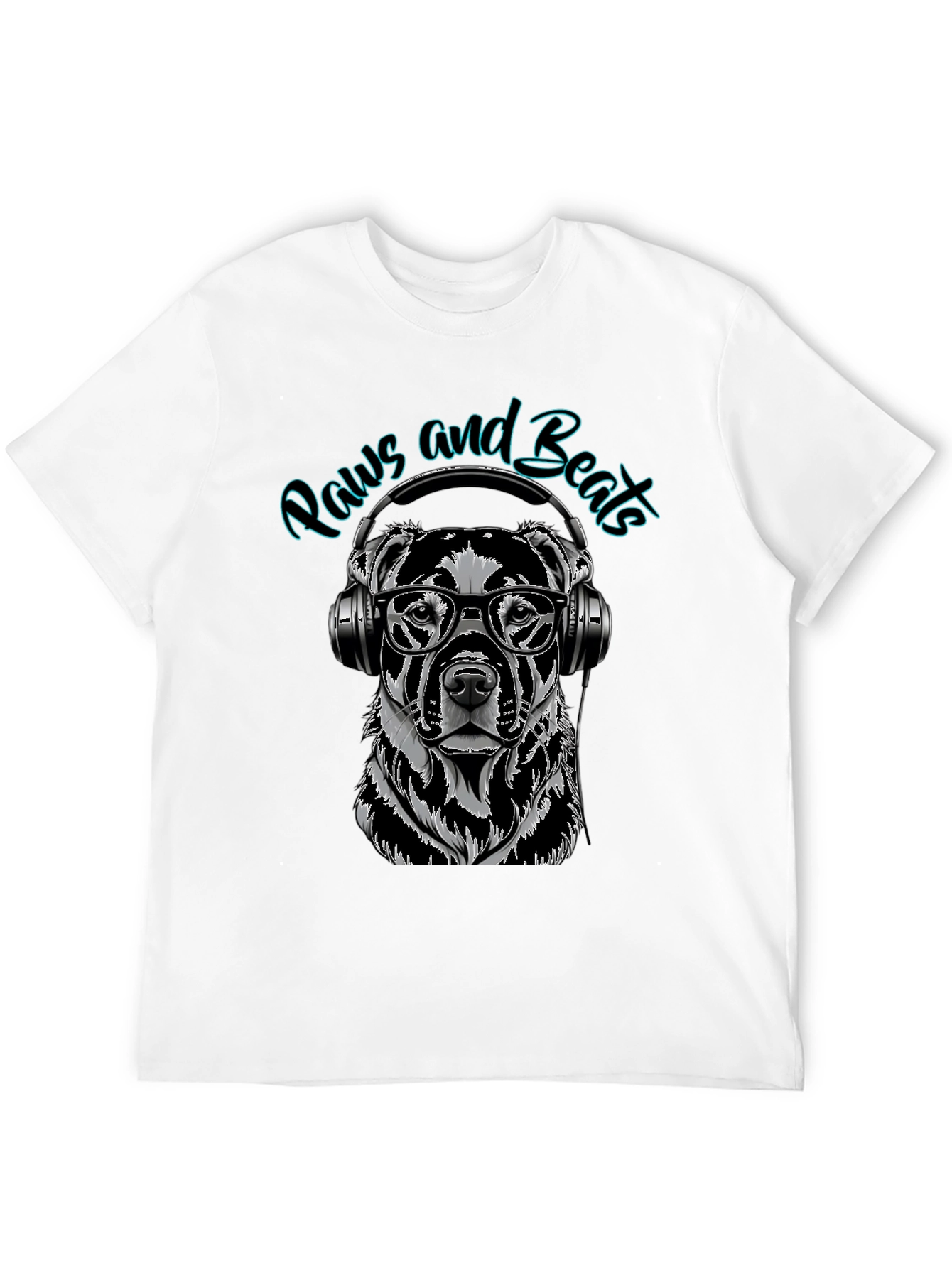 Paws and Beats Dog Graphic Tee