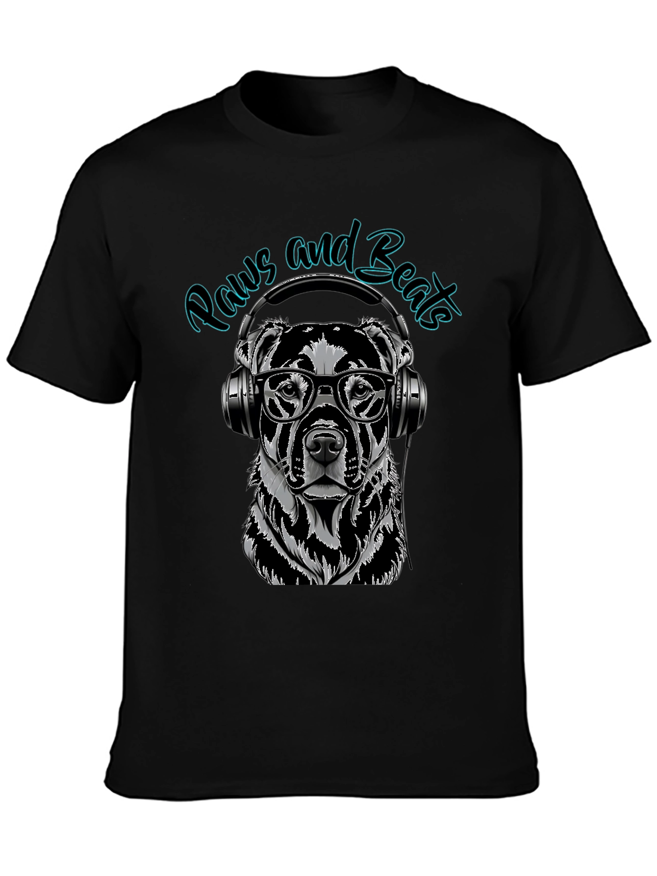 Paws and Beats Dog Graphic Tee