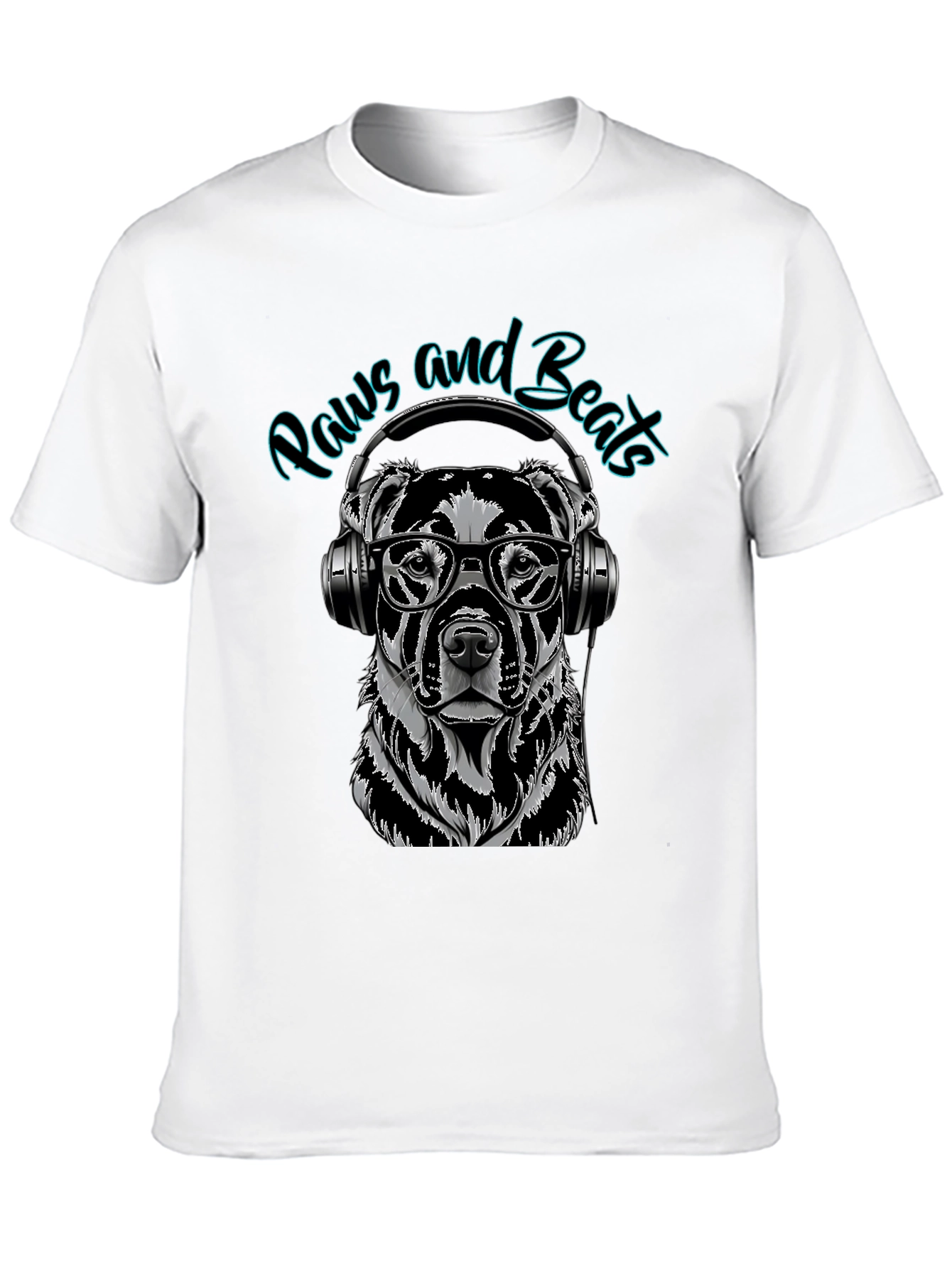 Paws and Beats Dog Graphic Tee