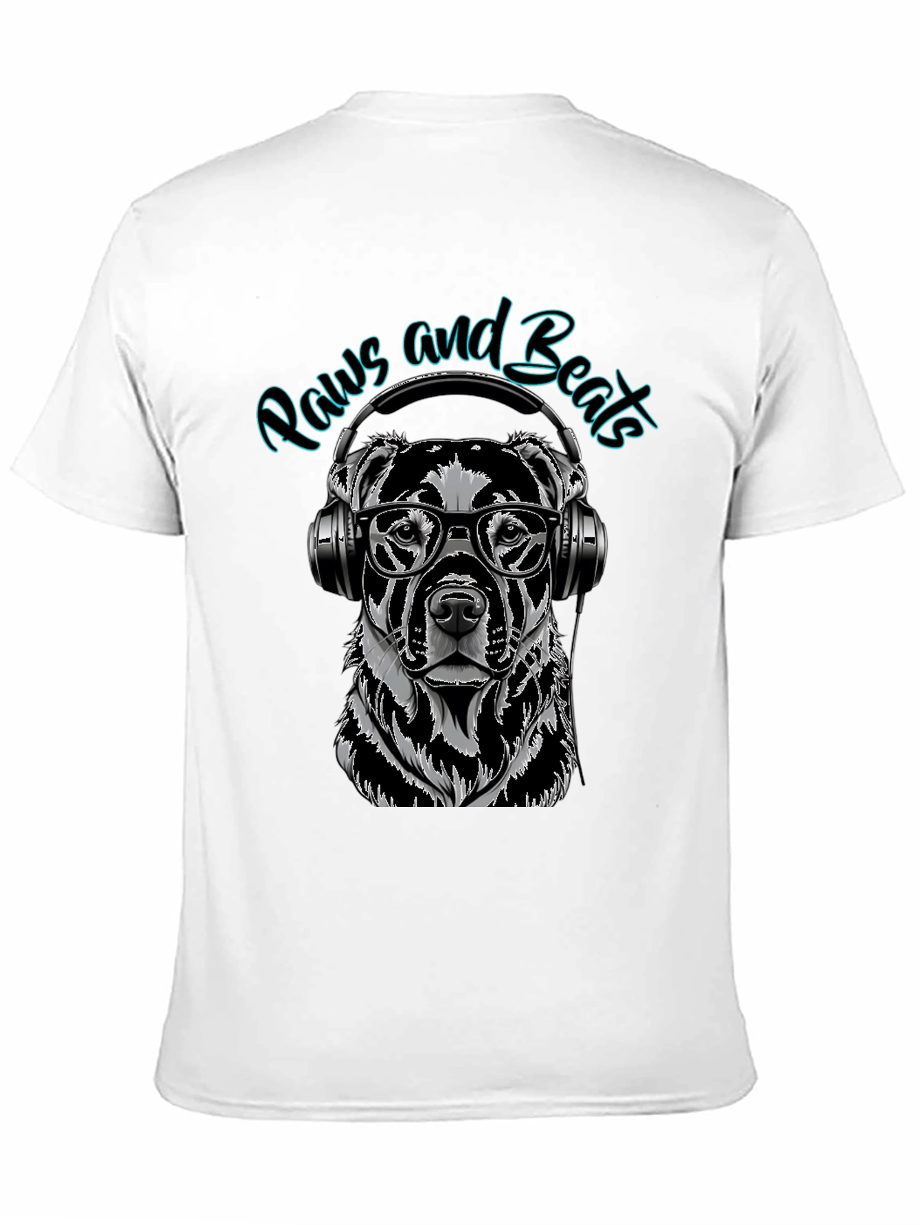 Paws and Beats Dog Graphic Tee