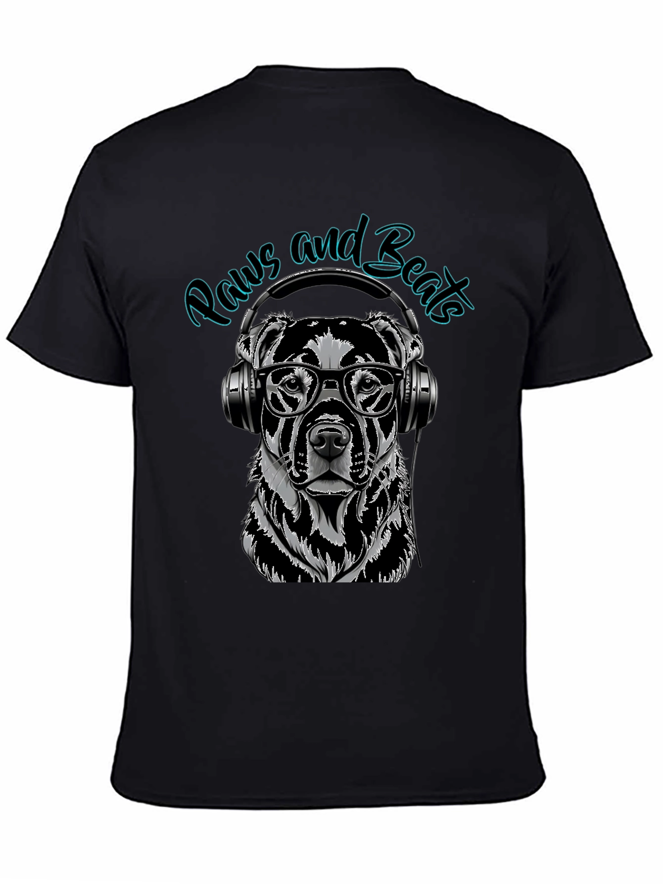 Paws and Beats Dog Graphic Tee