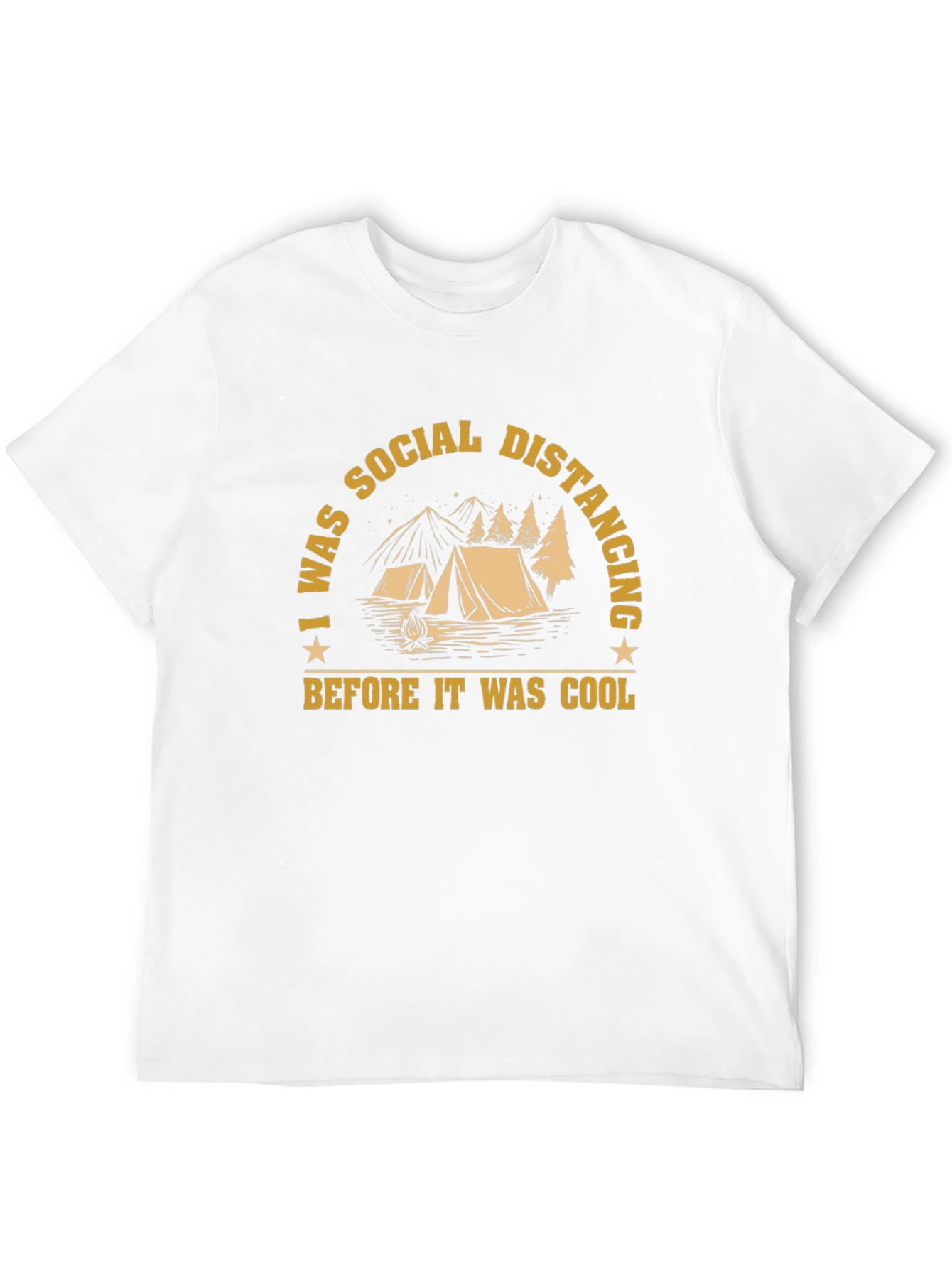 Social Distancing Camping Graphic Tee
