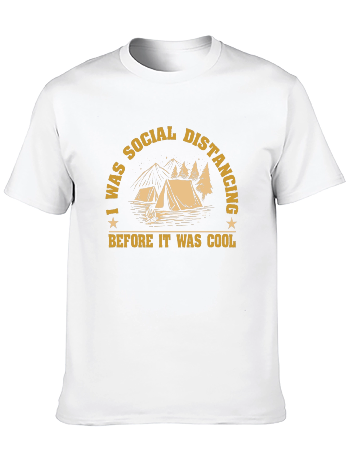 Social Distancing Camping Graphic Tee