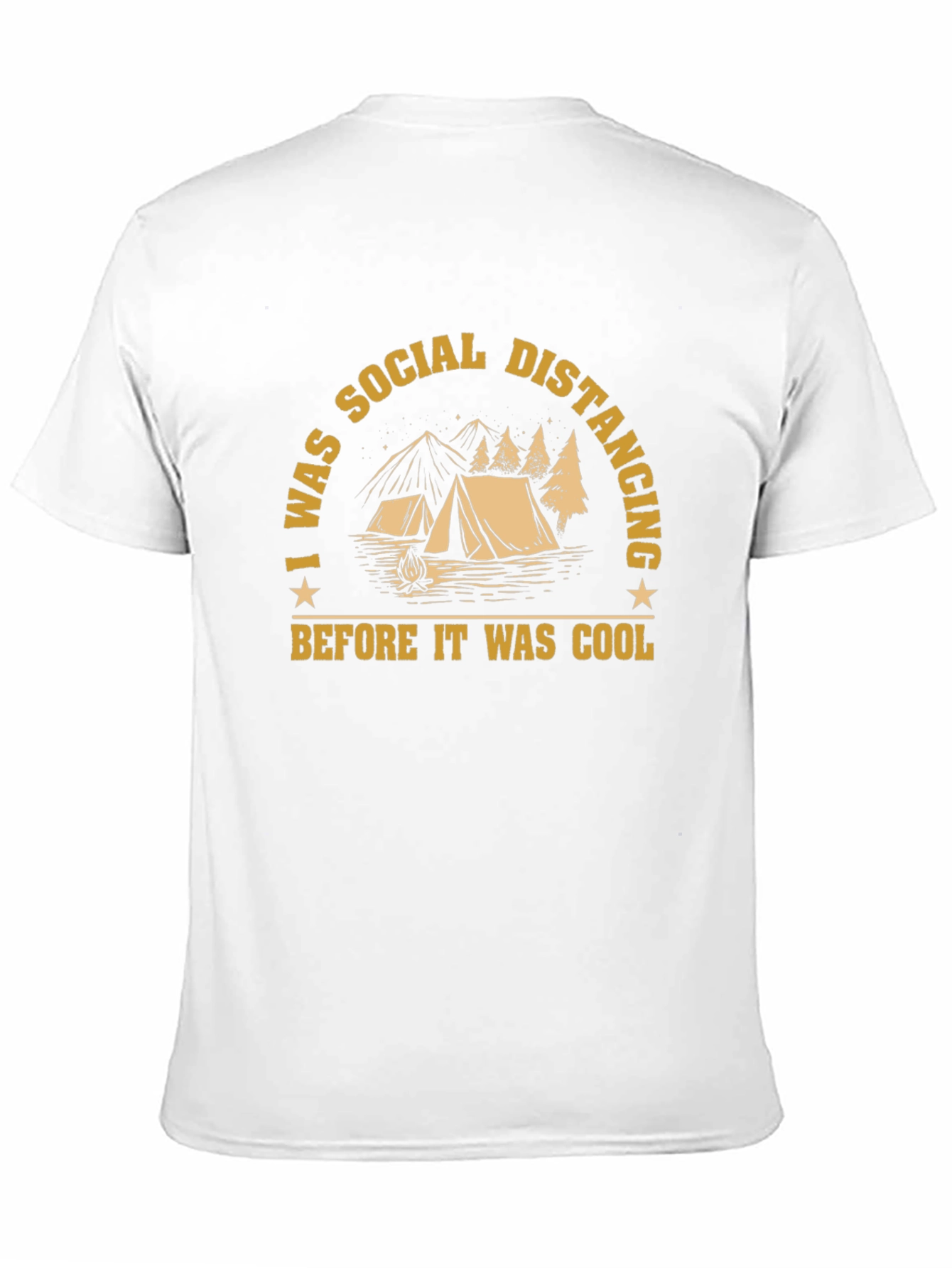 Social Distancing Camping Graphic Tee