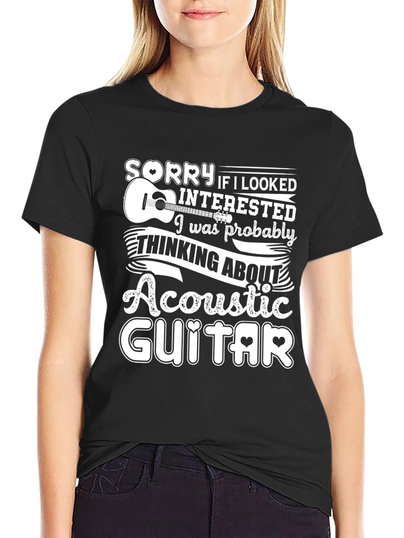 Acoustic Guitar Lover Graphic Tee