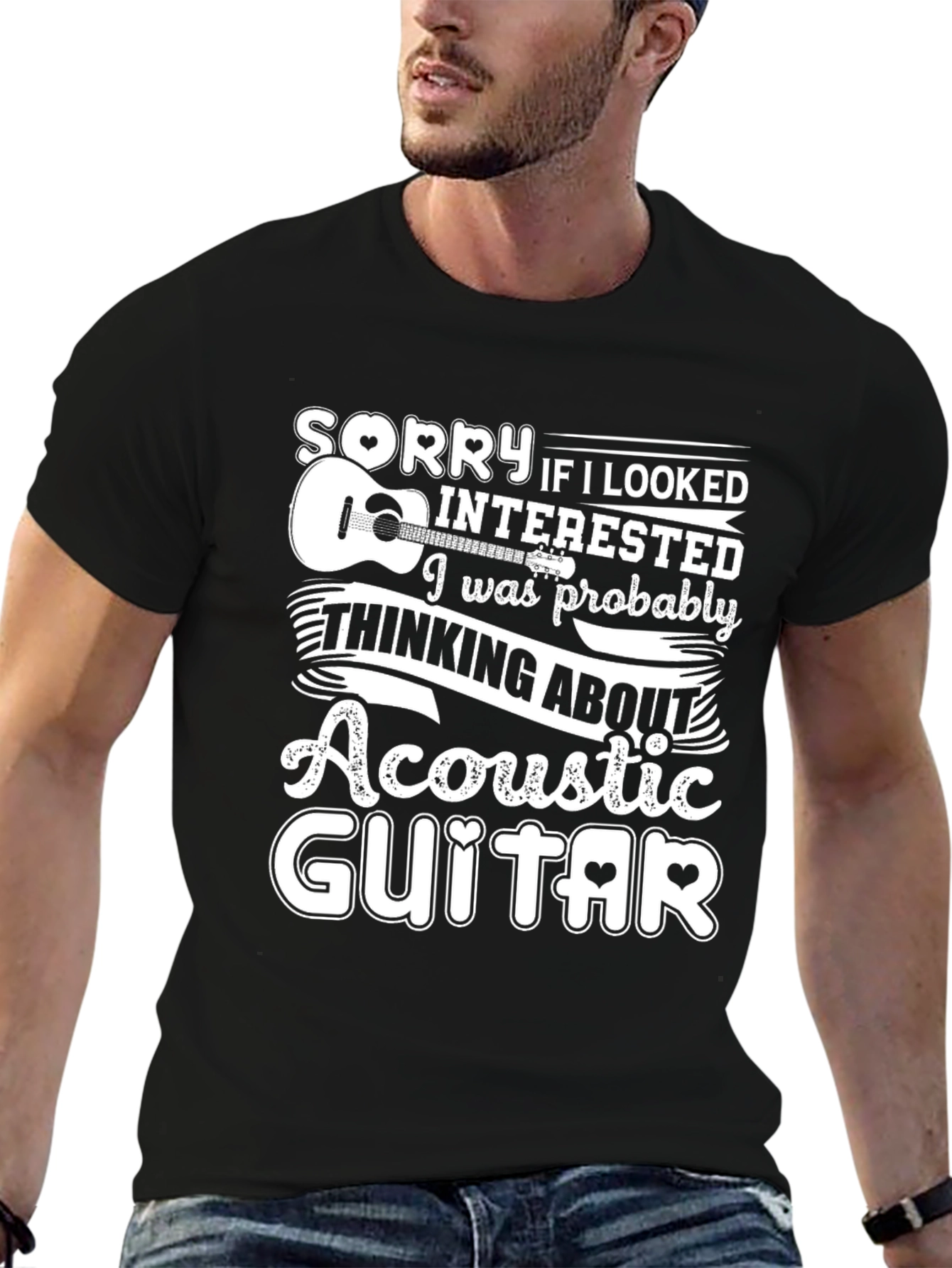 Acoustic Guitar Lover Graphic Tee