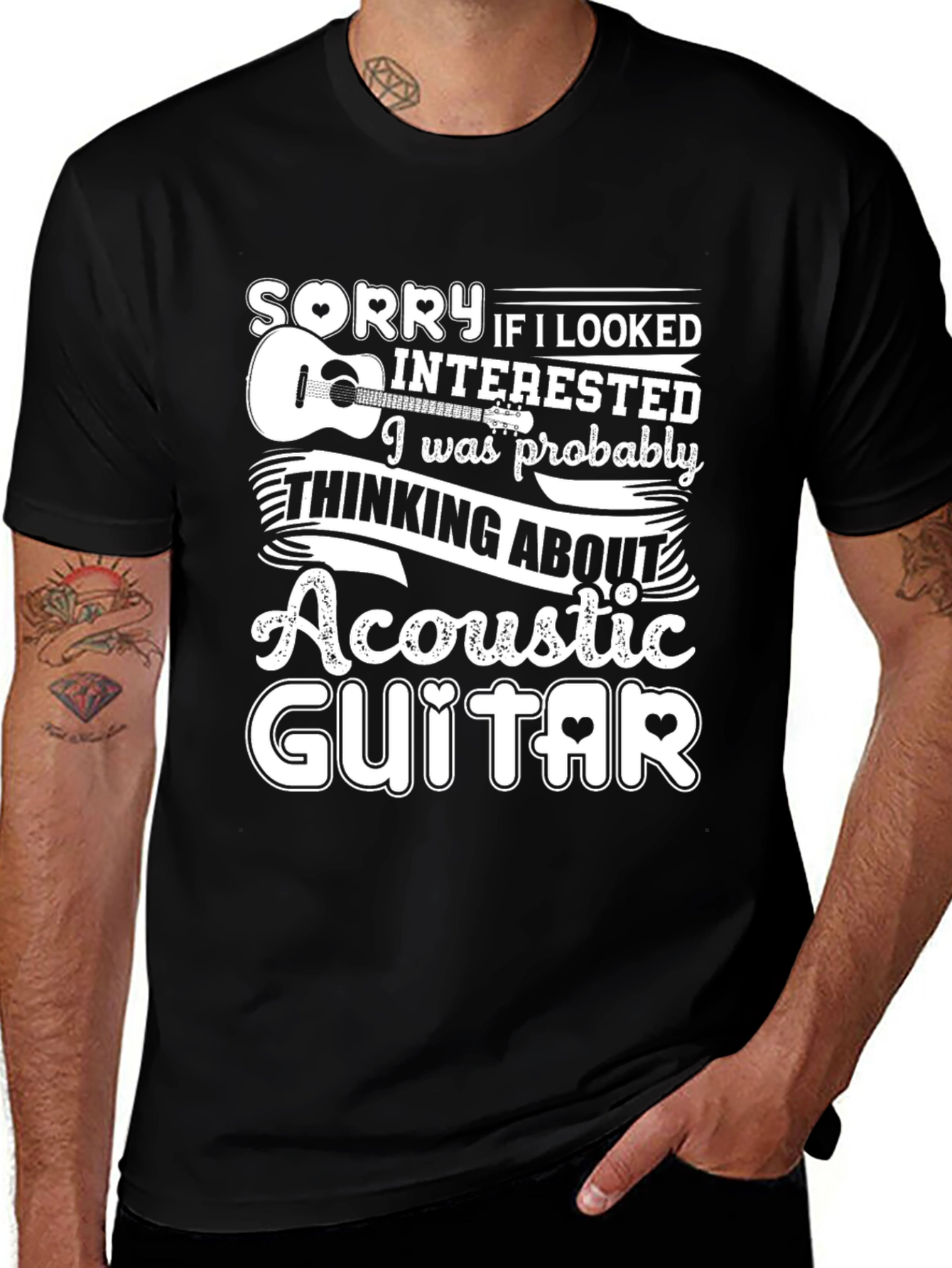 Acoustic Guitar Lover Graphic Tee