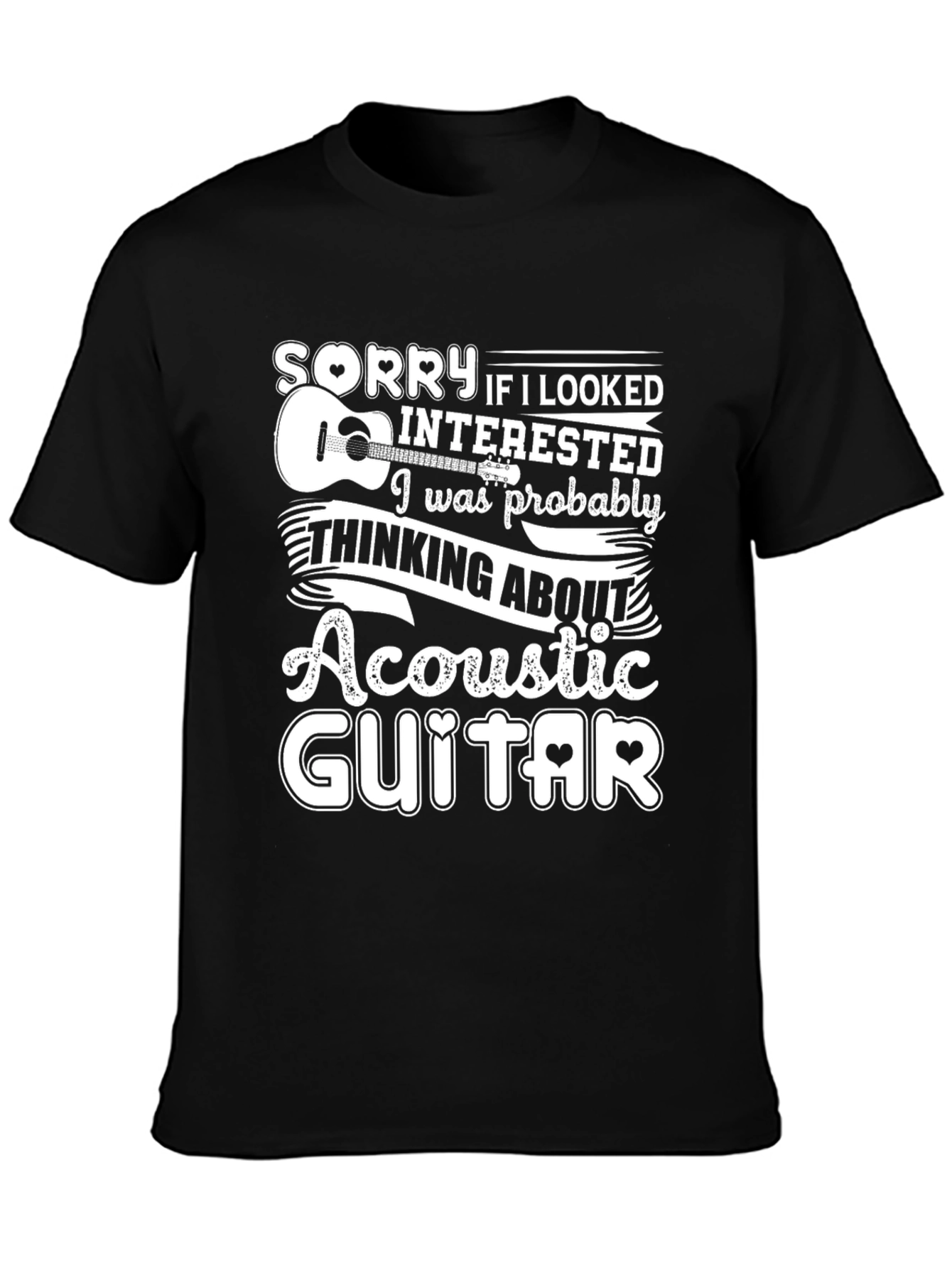 Acoustic Guitar Lover Graphic Tee