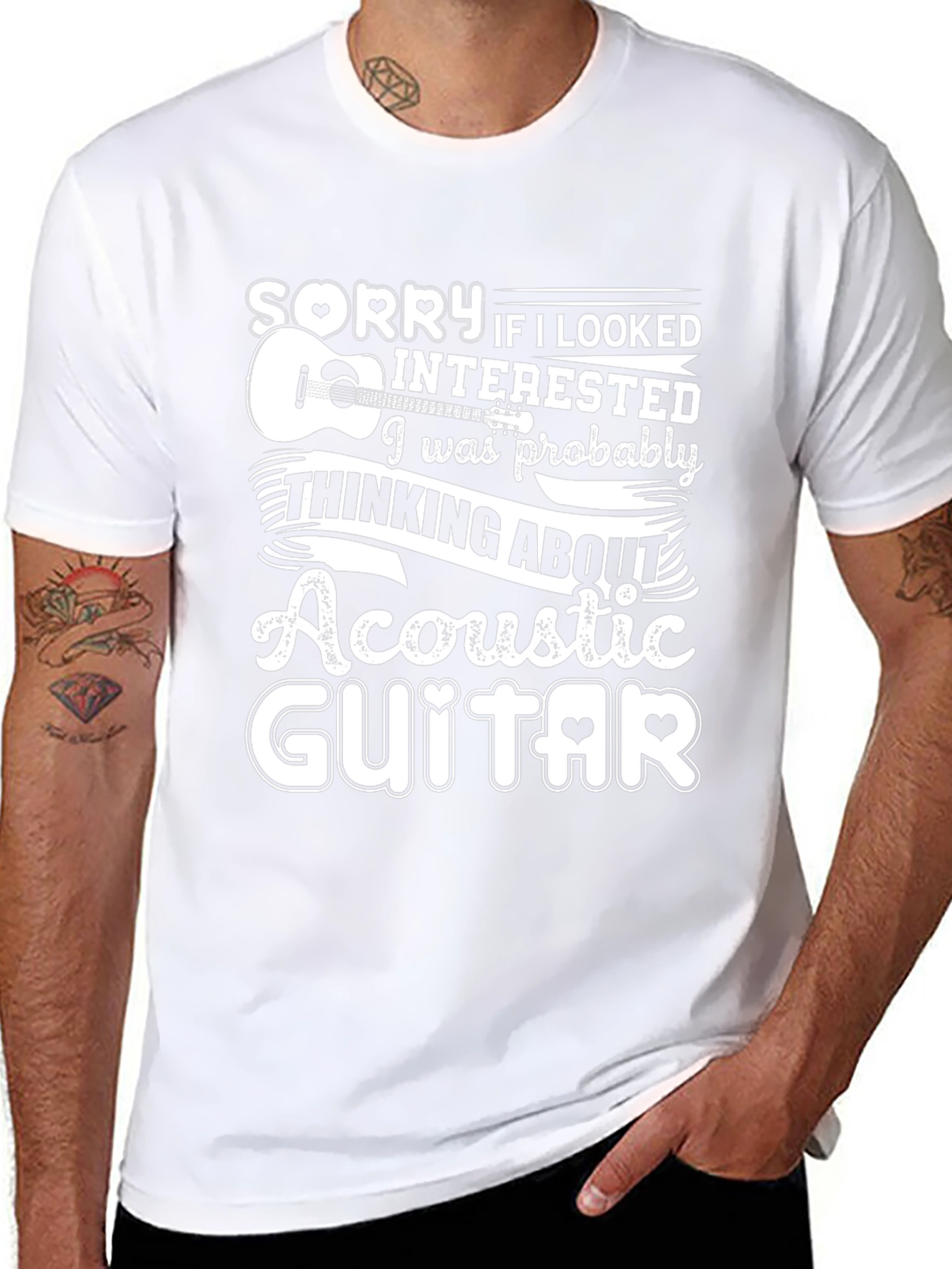 Acoustic Guitar Lover Graphic Tee