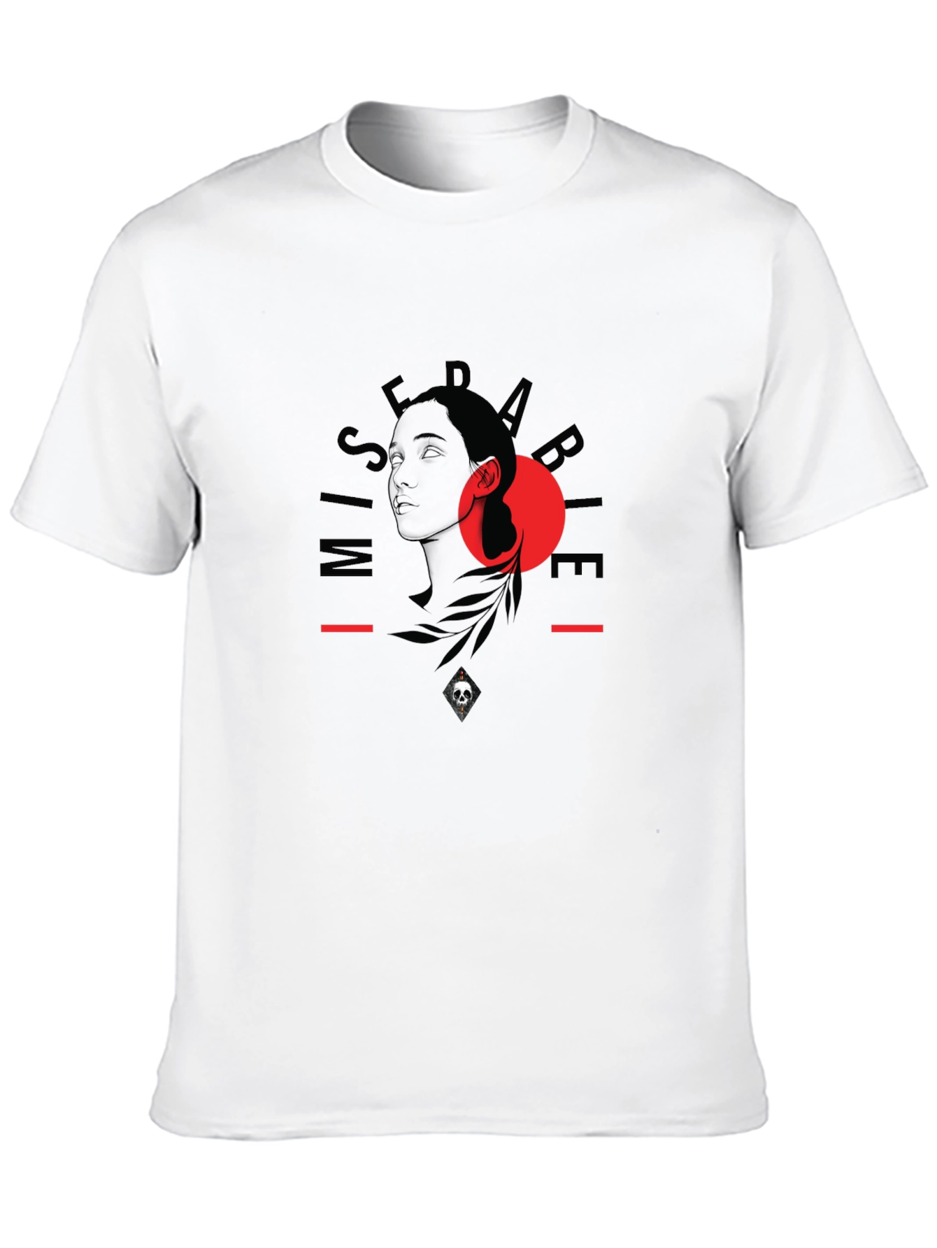 Graphic Print Black T-Shirt - Unisex Casual Tee