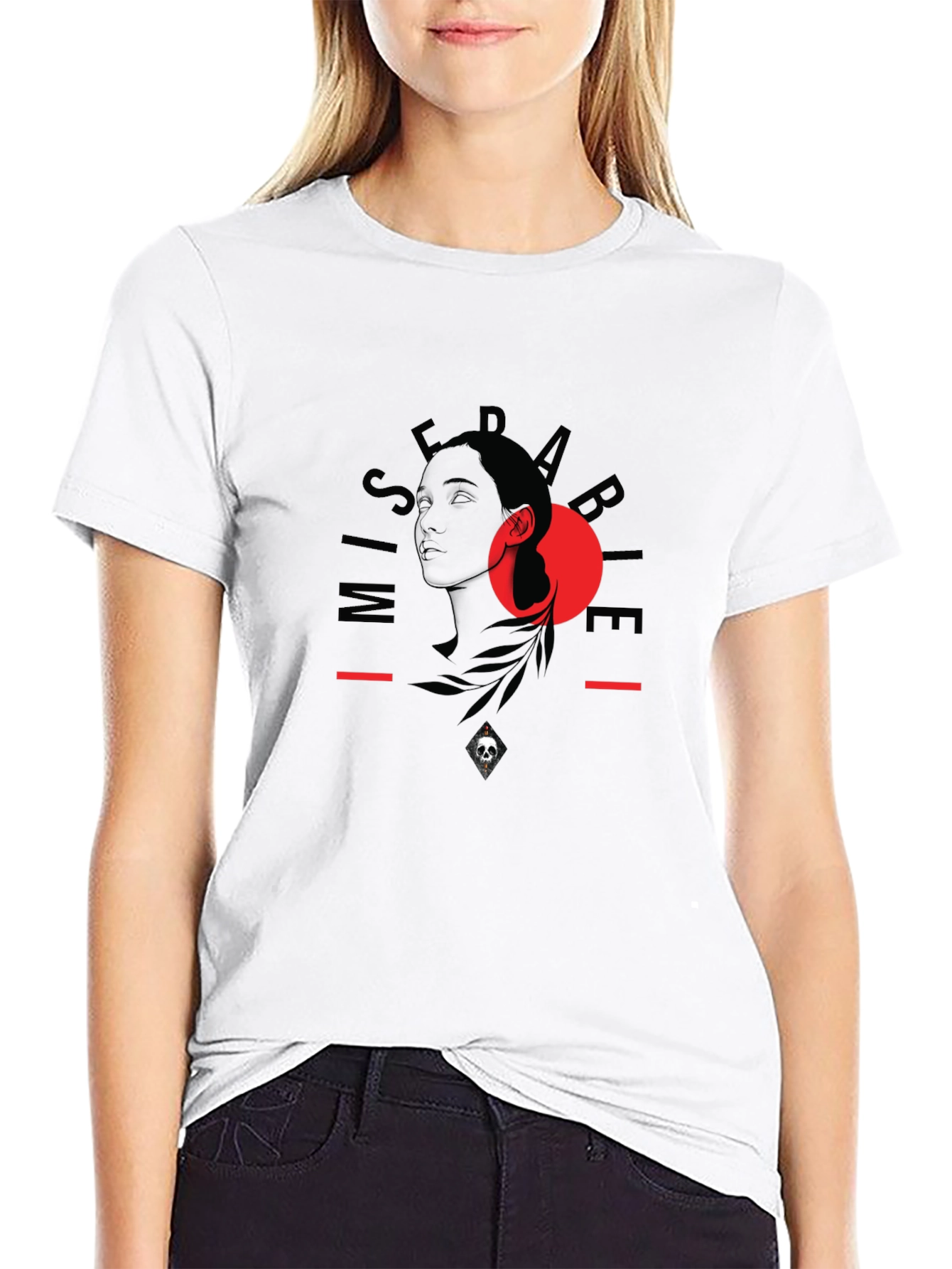 Graphic Print Black T-Shirt - Unisex Casual Tee