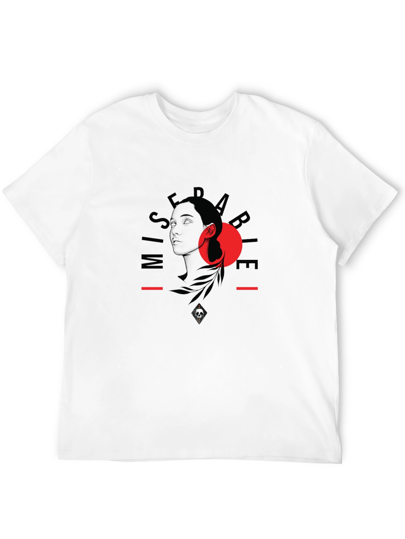 Graphic Print Black T-Shirt - Unisex Casual Tee