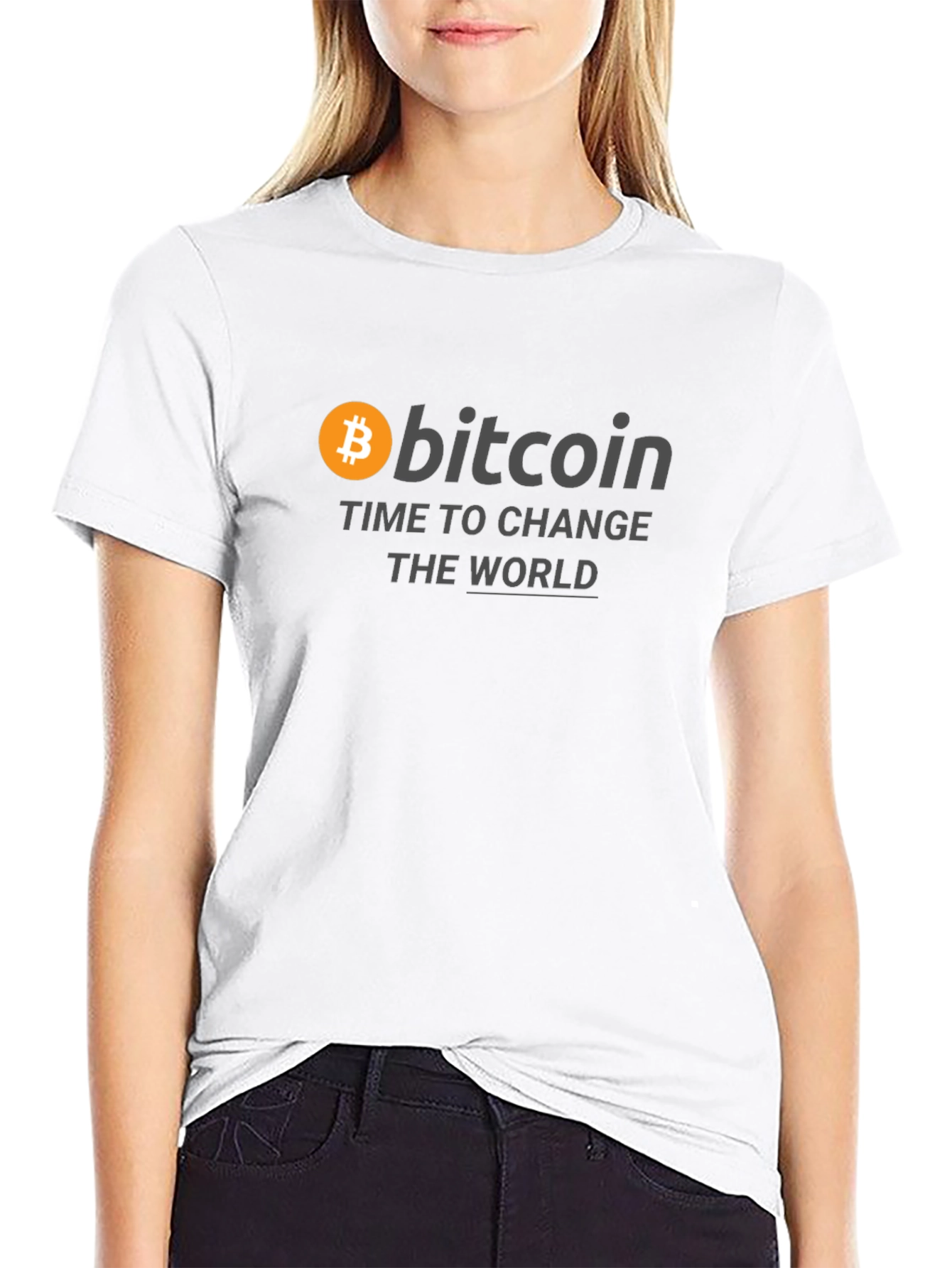 Bitcoin Change The World Graphic Tee