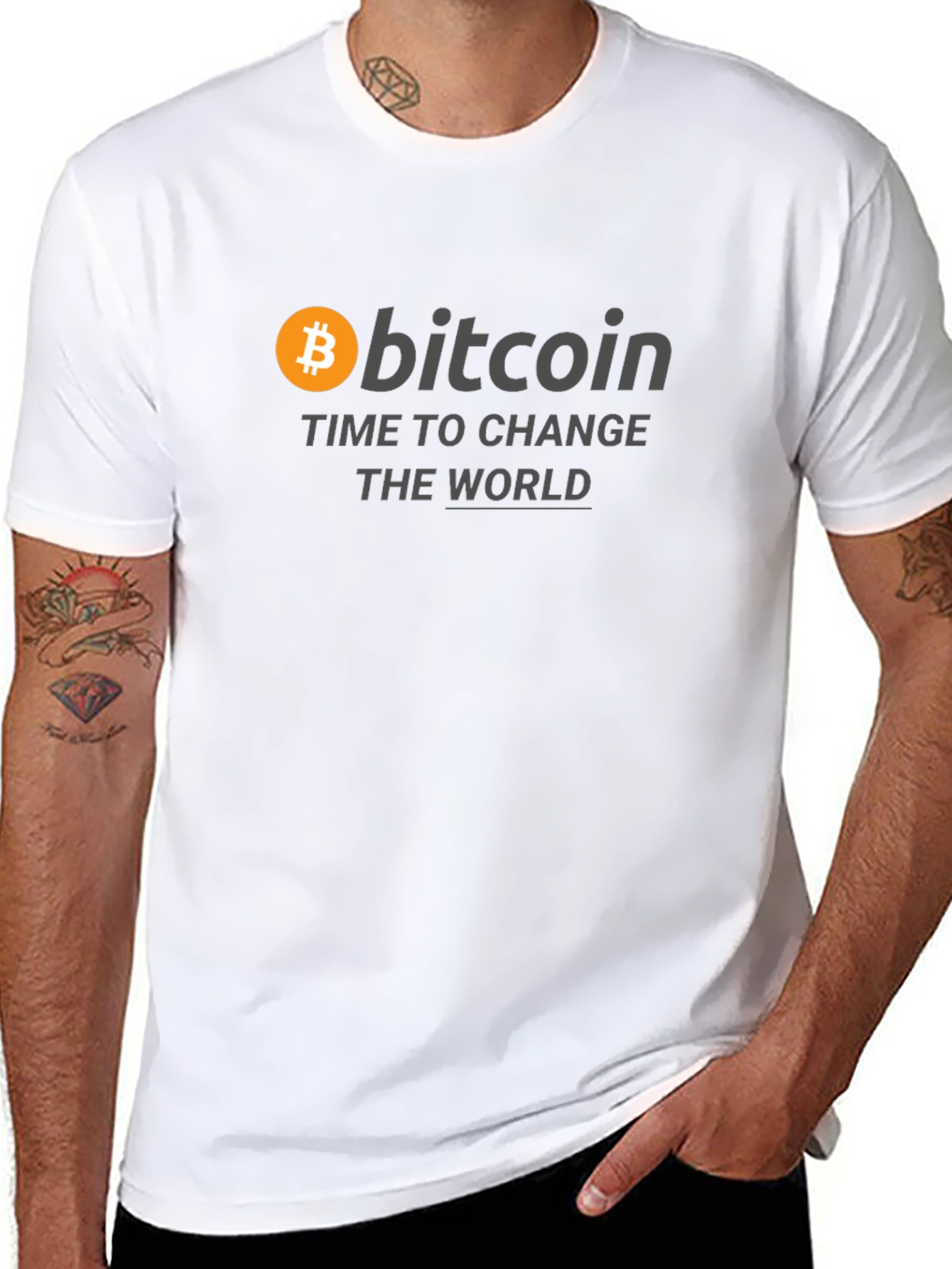 Bitcoin Change The World Graphic Tee
