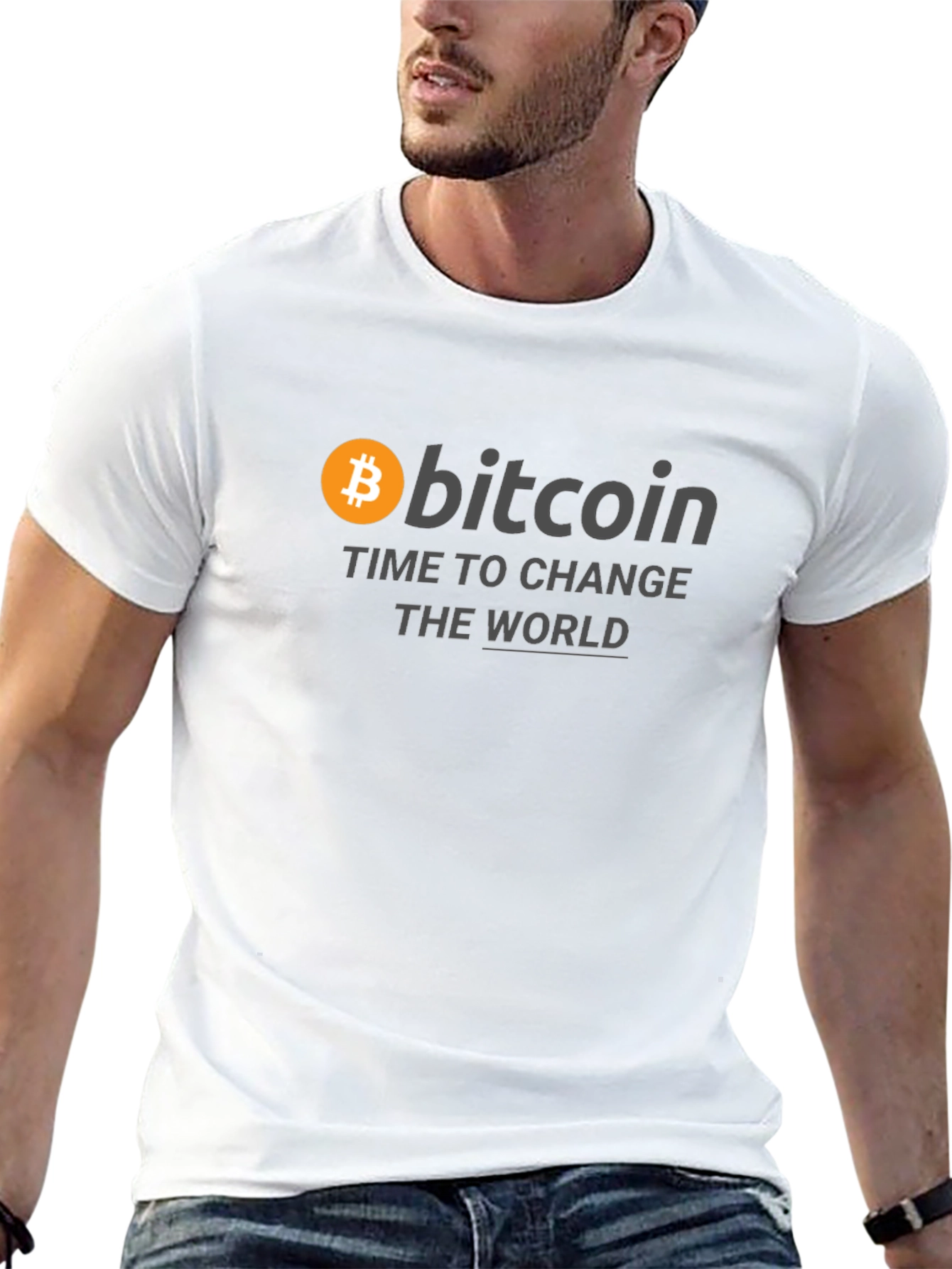 Bitcoin Change The World Graphic Tee
