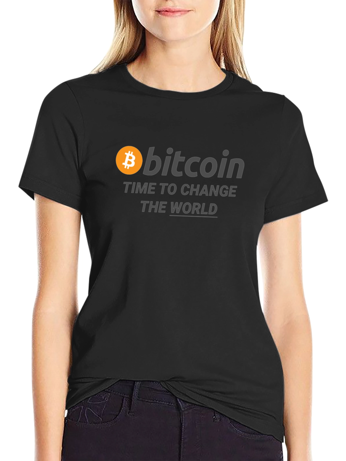 Bitcoin Change The World Graphic Tee