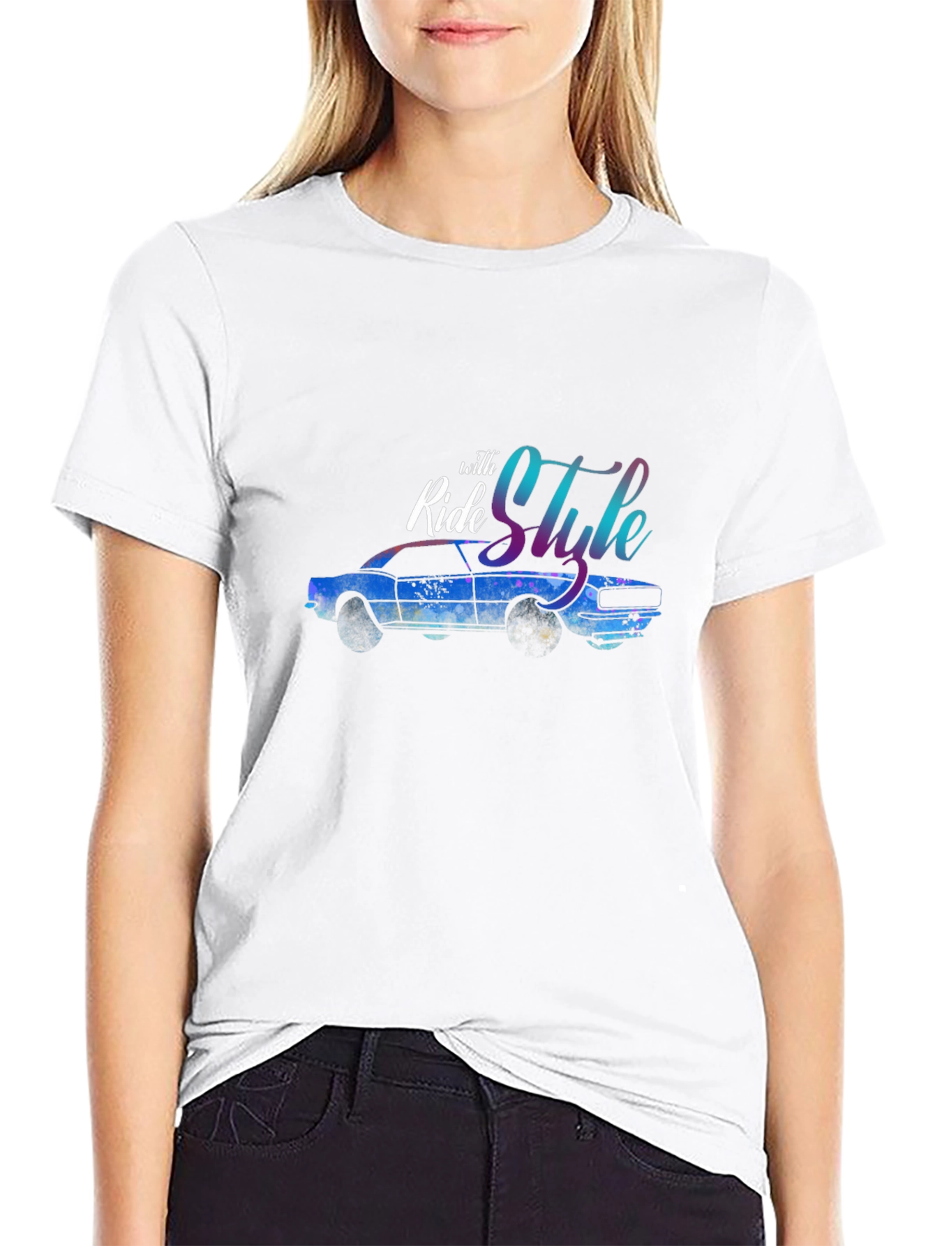 Ride with Style Car Graphic Tee