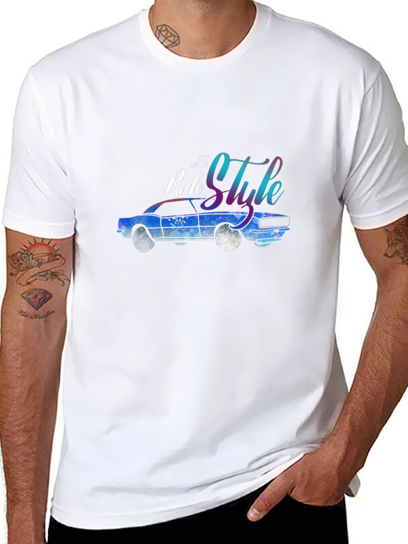 Ride with Style Car Graphic Tee