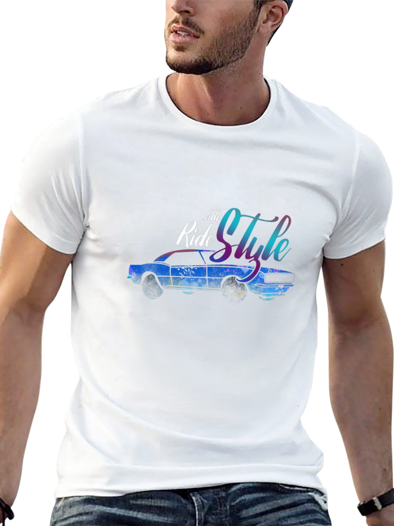 Ride with Style Car Graphic Tee