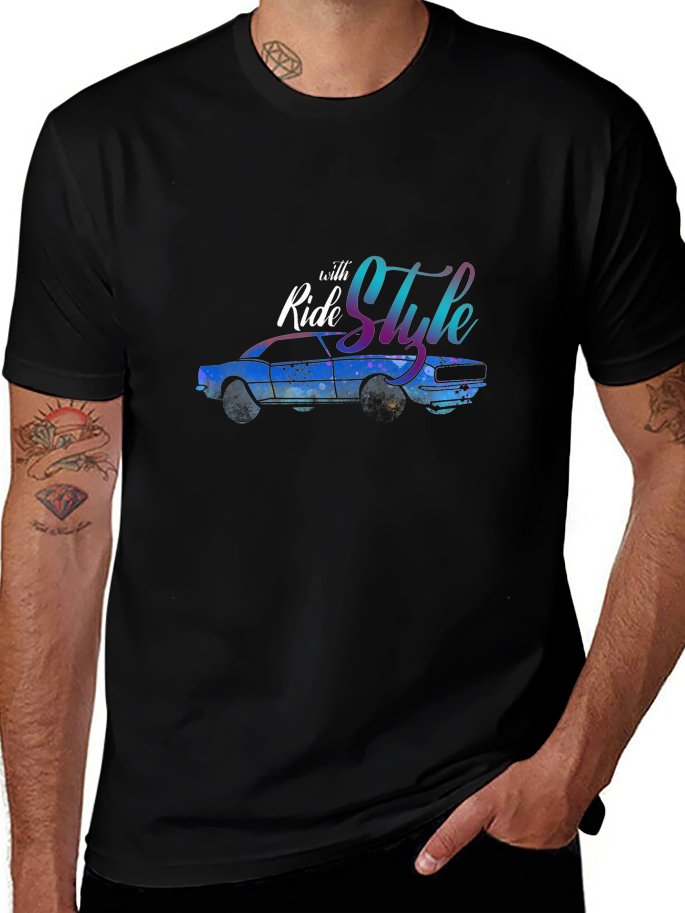 Ride with Style Car Graphic Tee