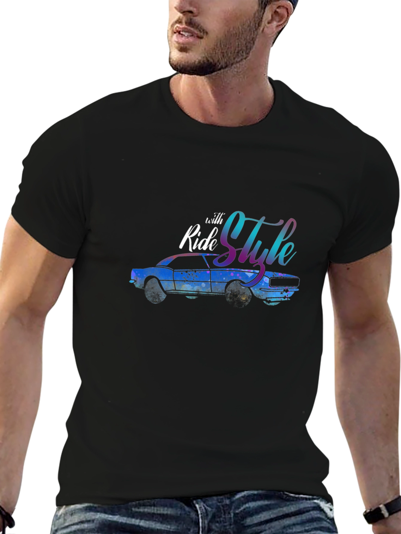 Ride with Style Car Graphic Tee