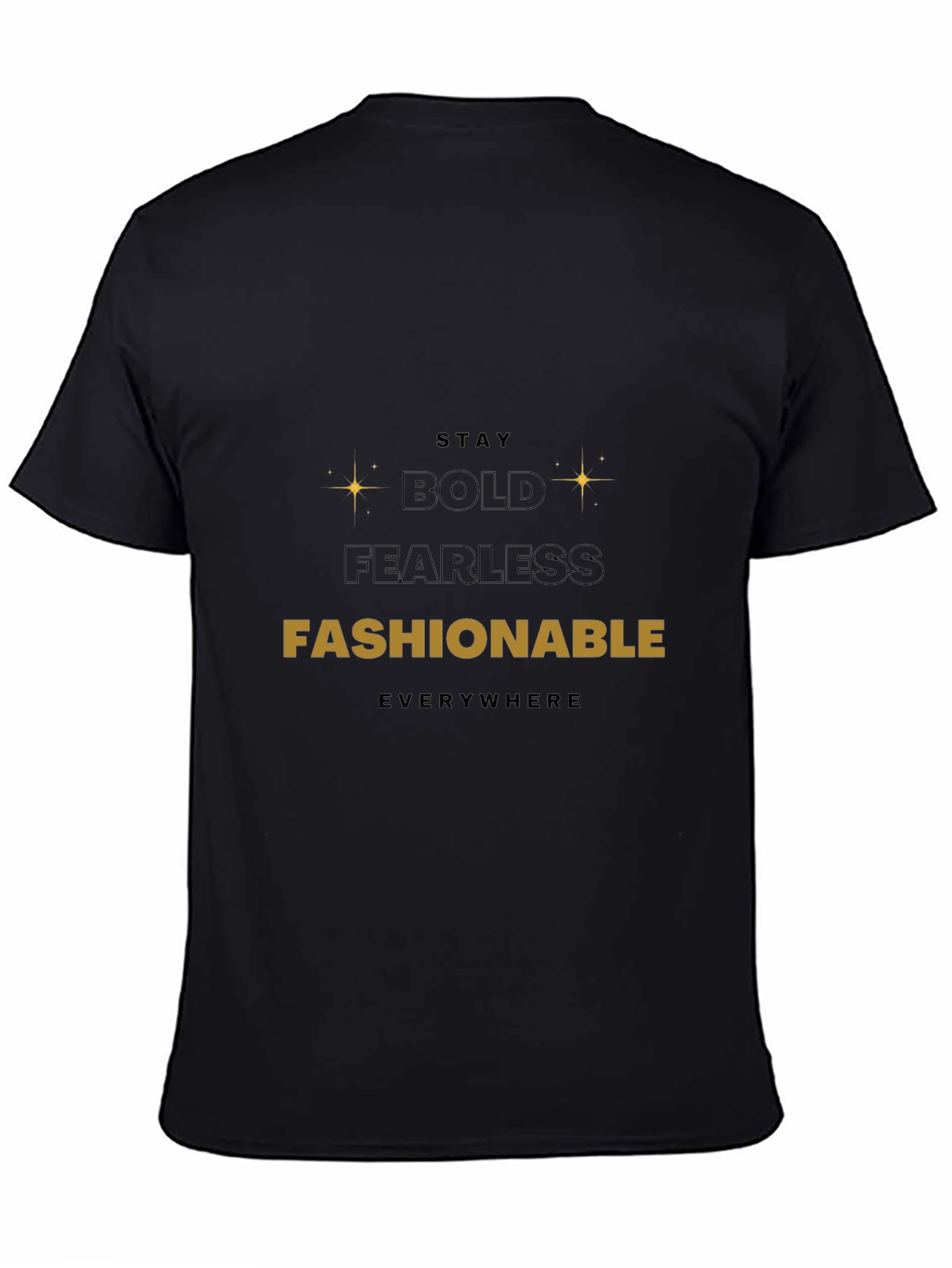 Bold Fashionable Black T-Shirt