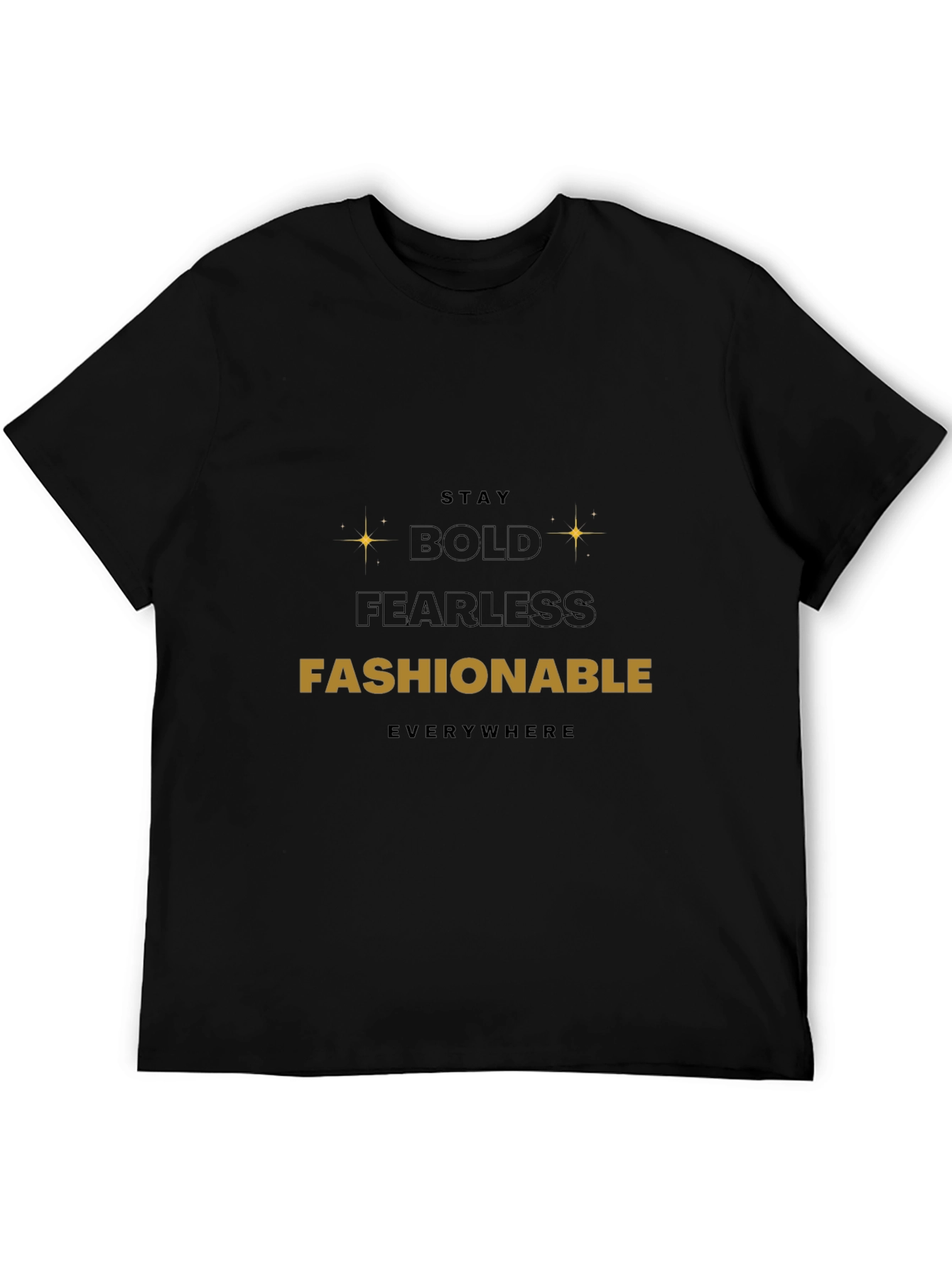 Bold Fashionable Black T-Shirt