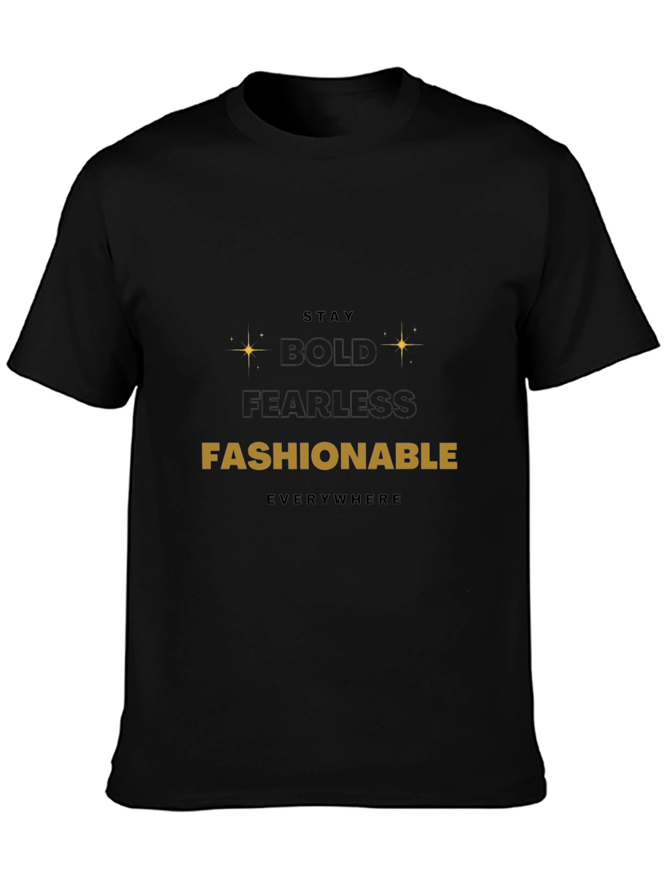 Bold Fashionable Black T-Shirt