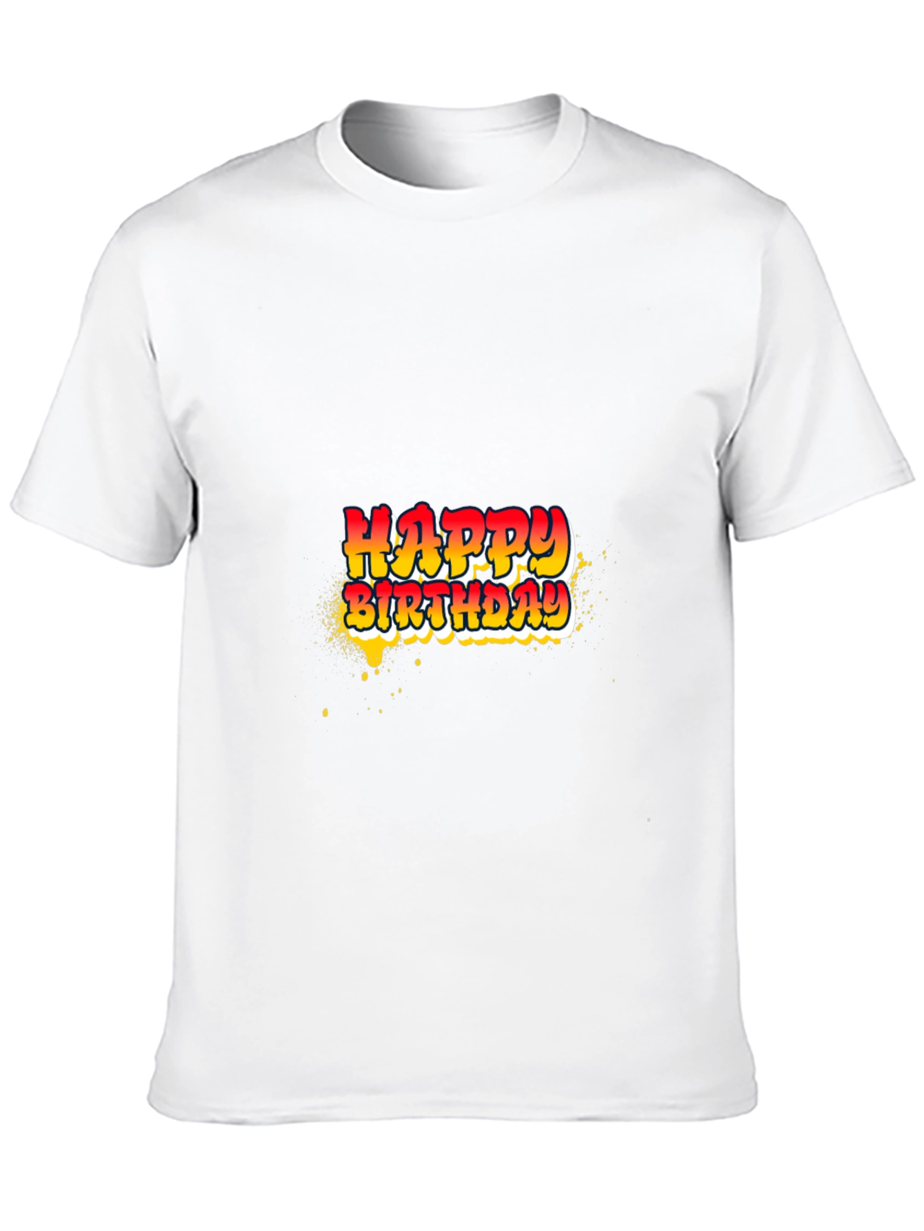 Happy Birthday Graphic Tee - Black