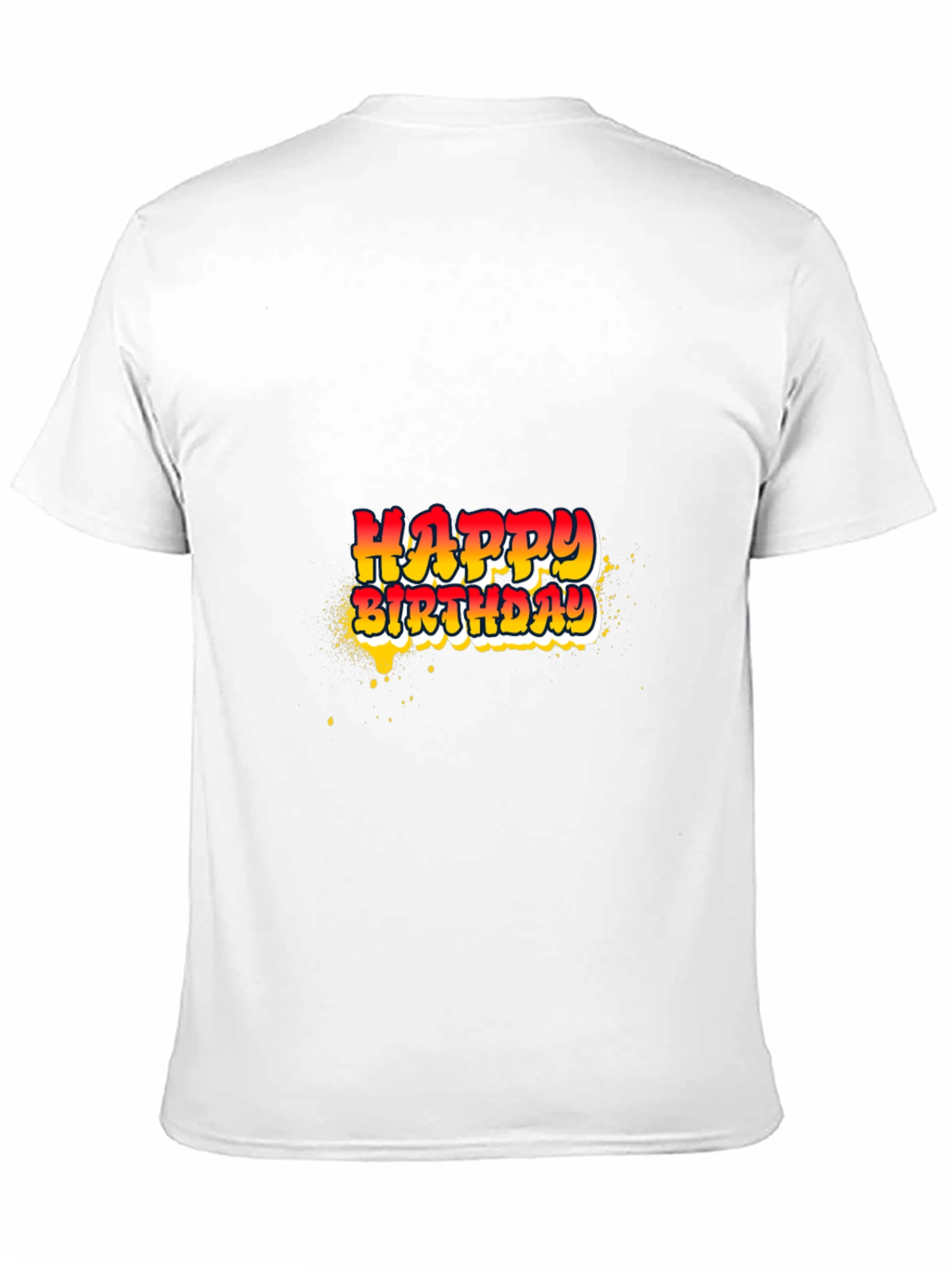 Happy Birthday Graphic Tee - Black