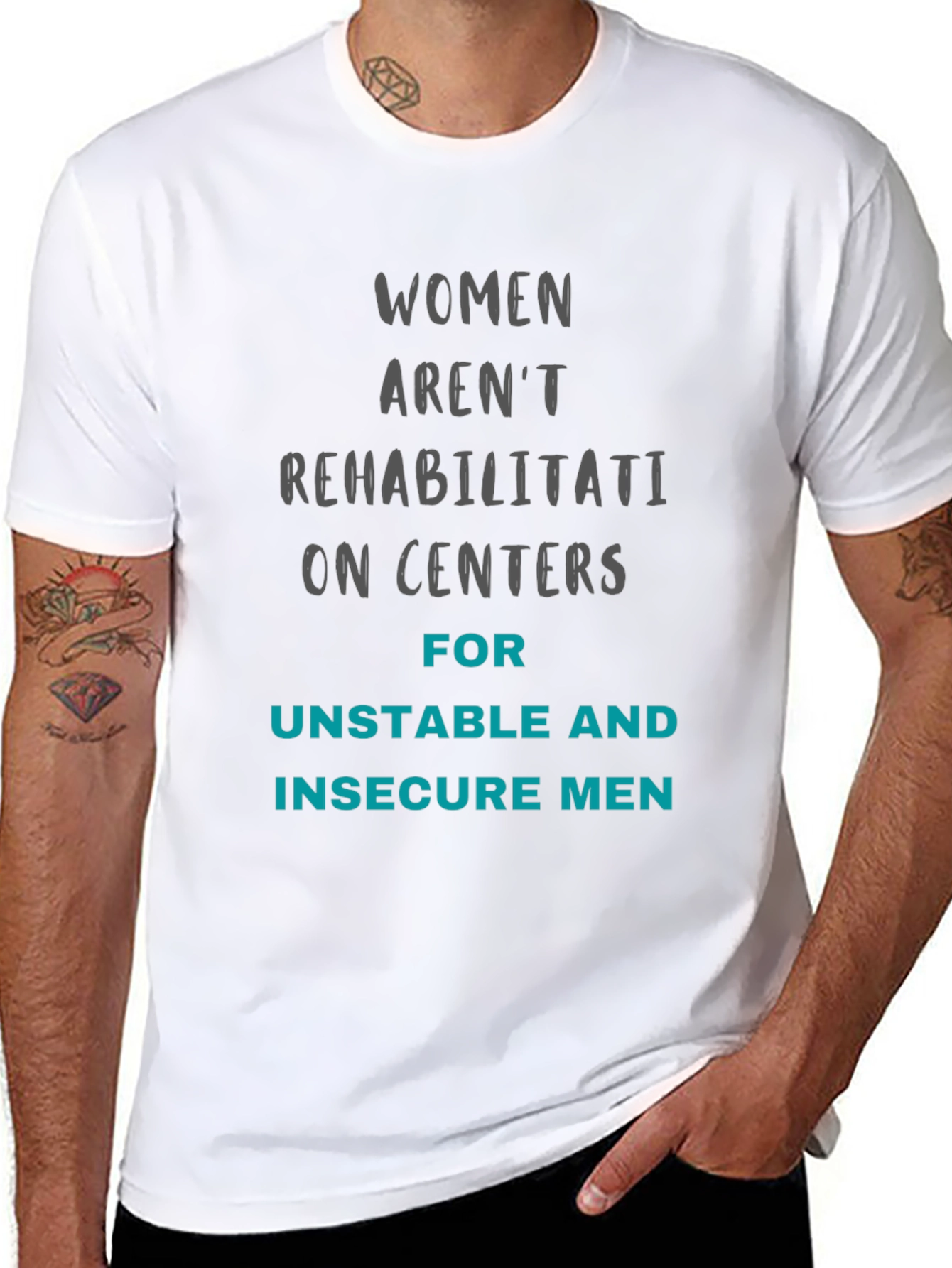 Statement T-Shirt - Women Arent Rehab Centers Tee