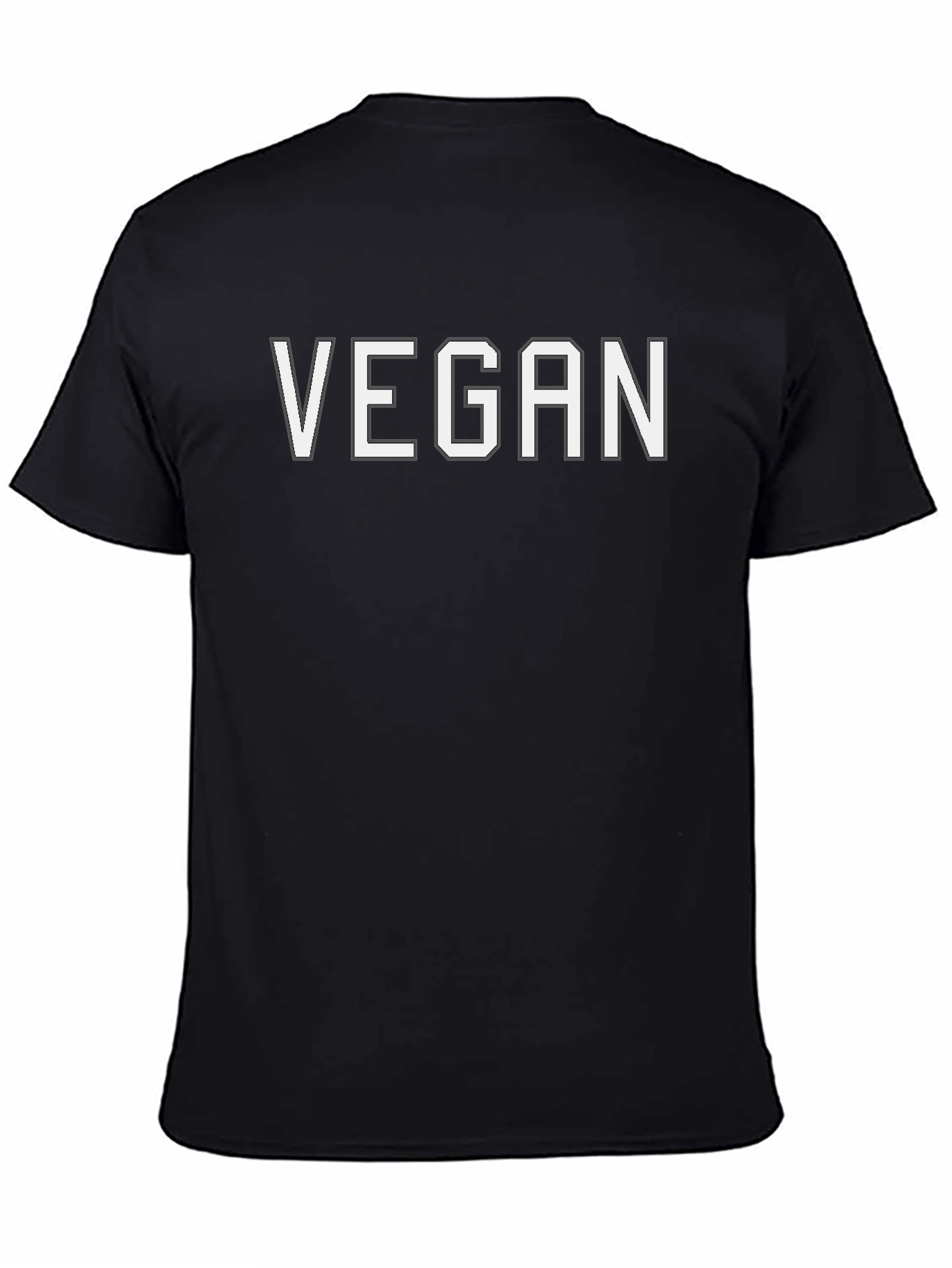 Vegan Statement T-Shirt - Black Bold Comfortable