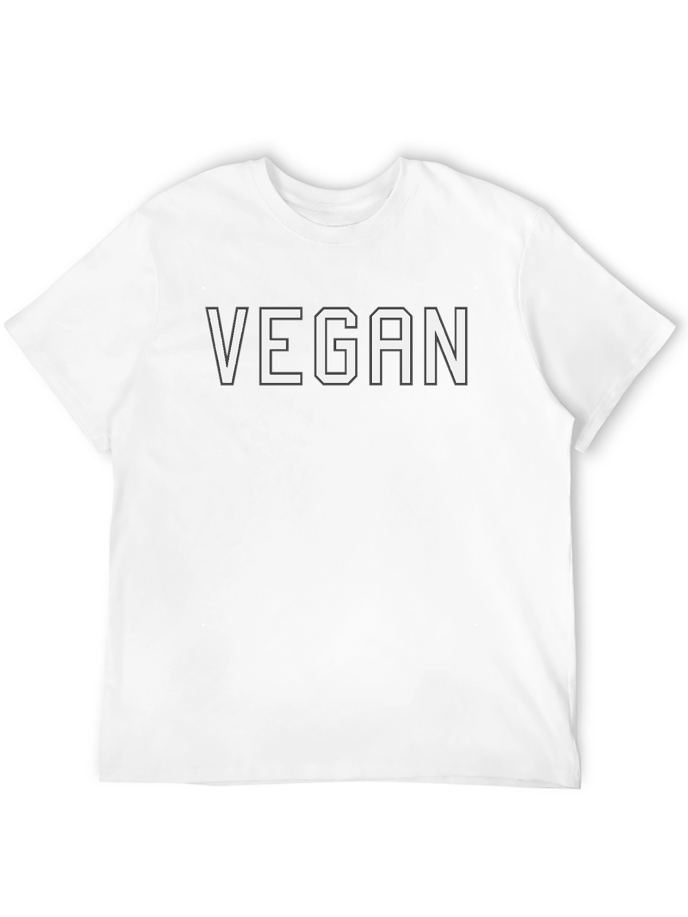 Vegan Statement T-Shirt - Black Bold Comfortable