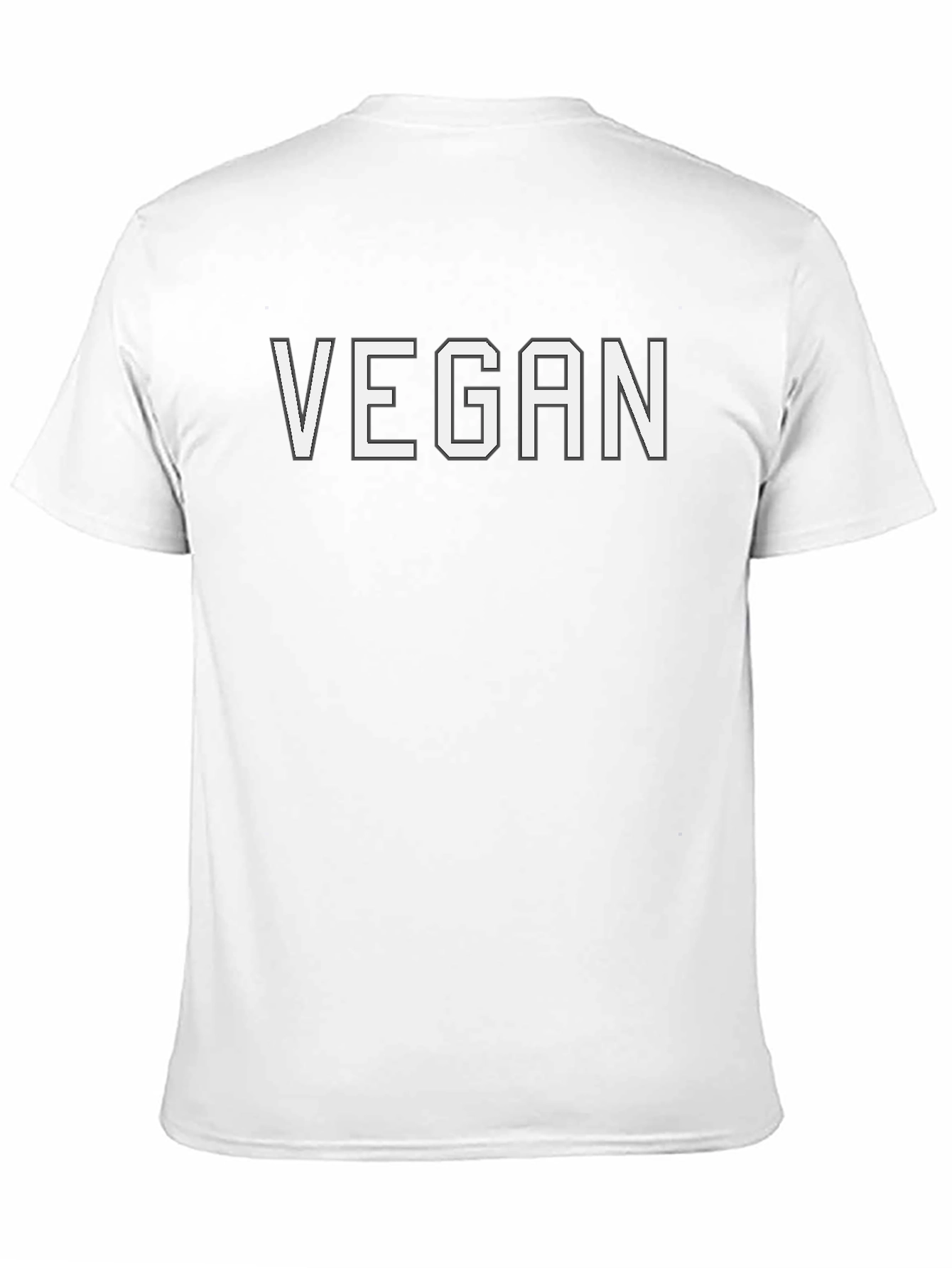 Vegan Statement T-Shirt - Black Bold Comfortable