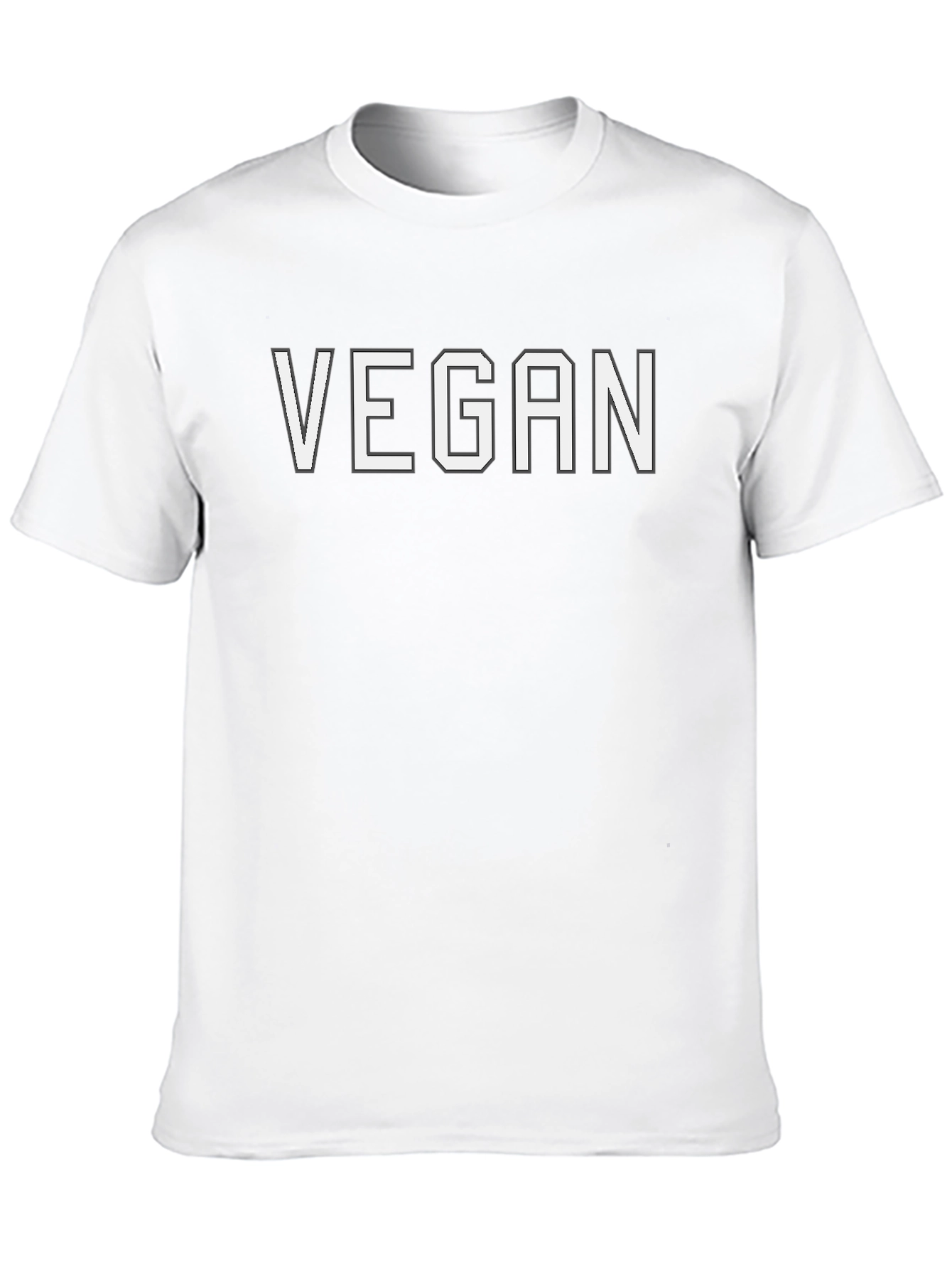 Vegan Statement T-Shirt - Black Bold Comfortable