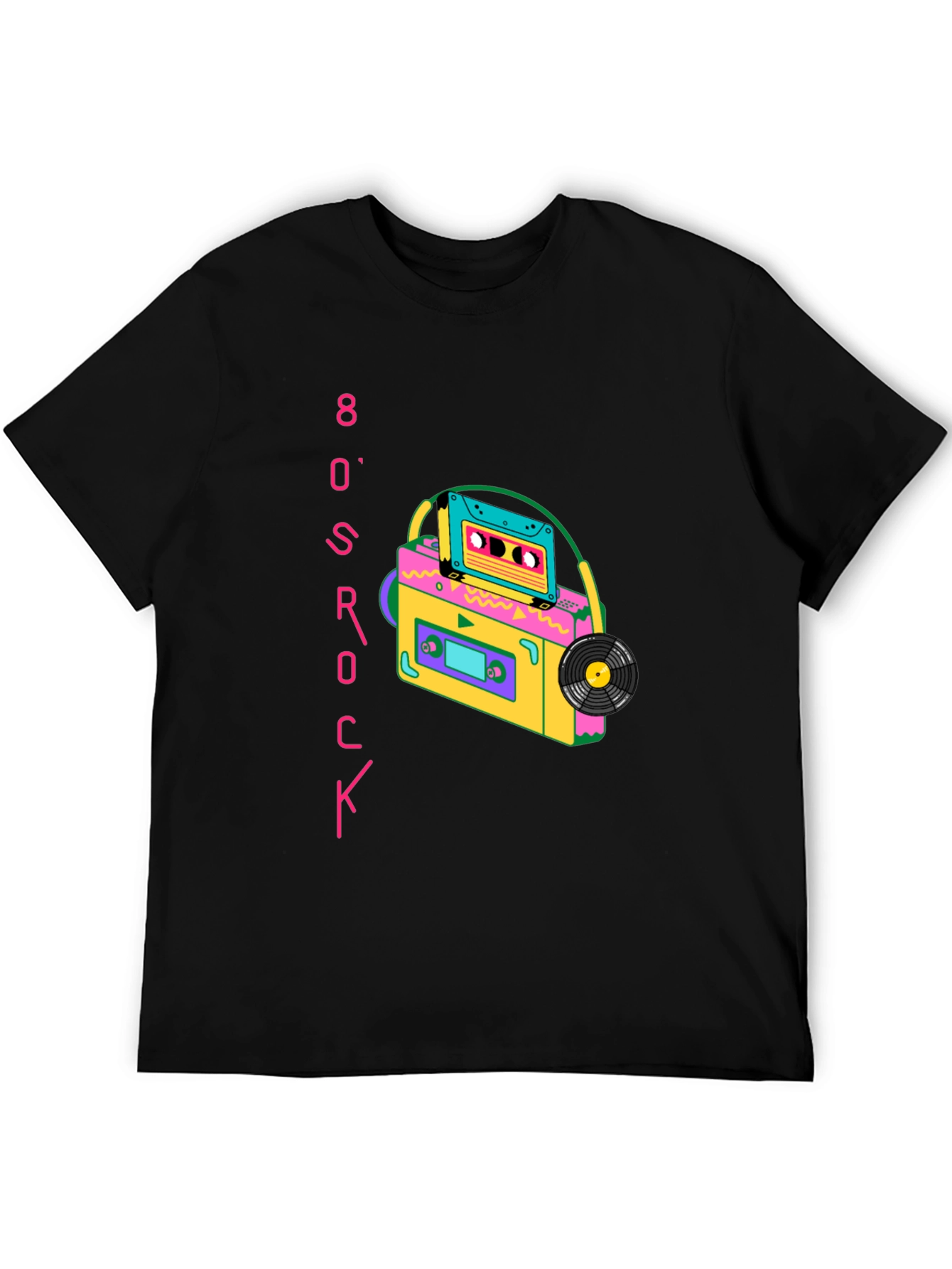 80s Rock Cassette Graphic Tee