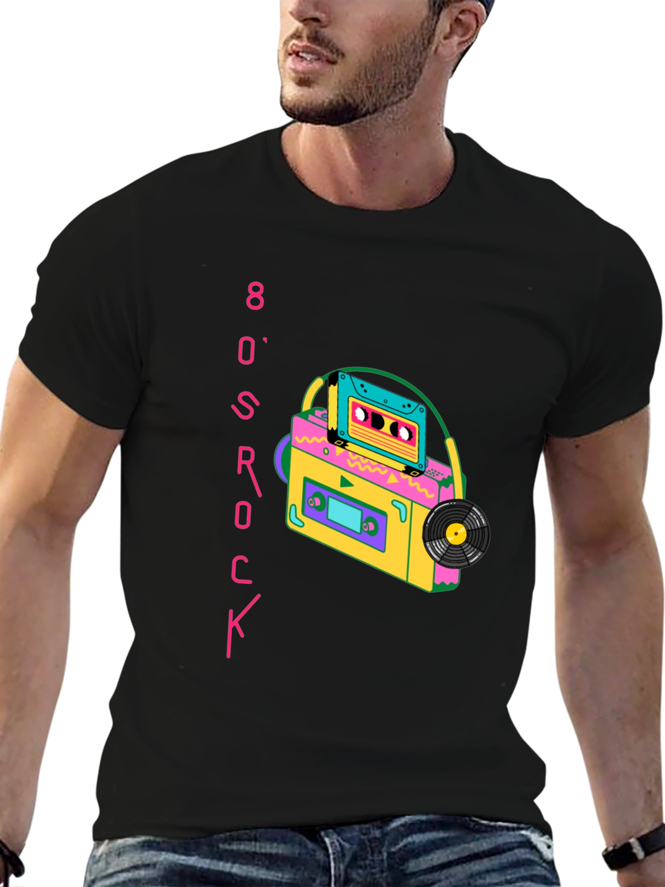 80s Rock Cassette Graphic Tee