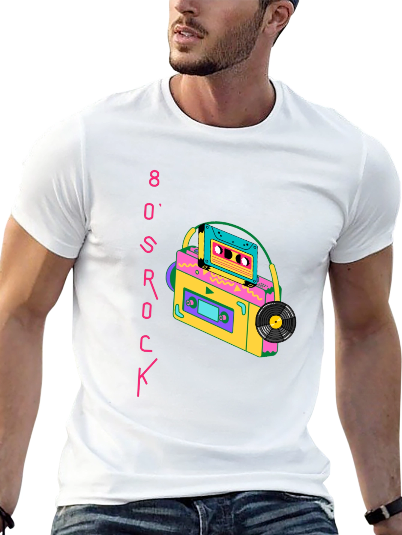 80s Rock Cassette Graphic Tee