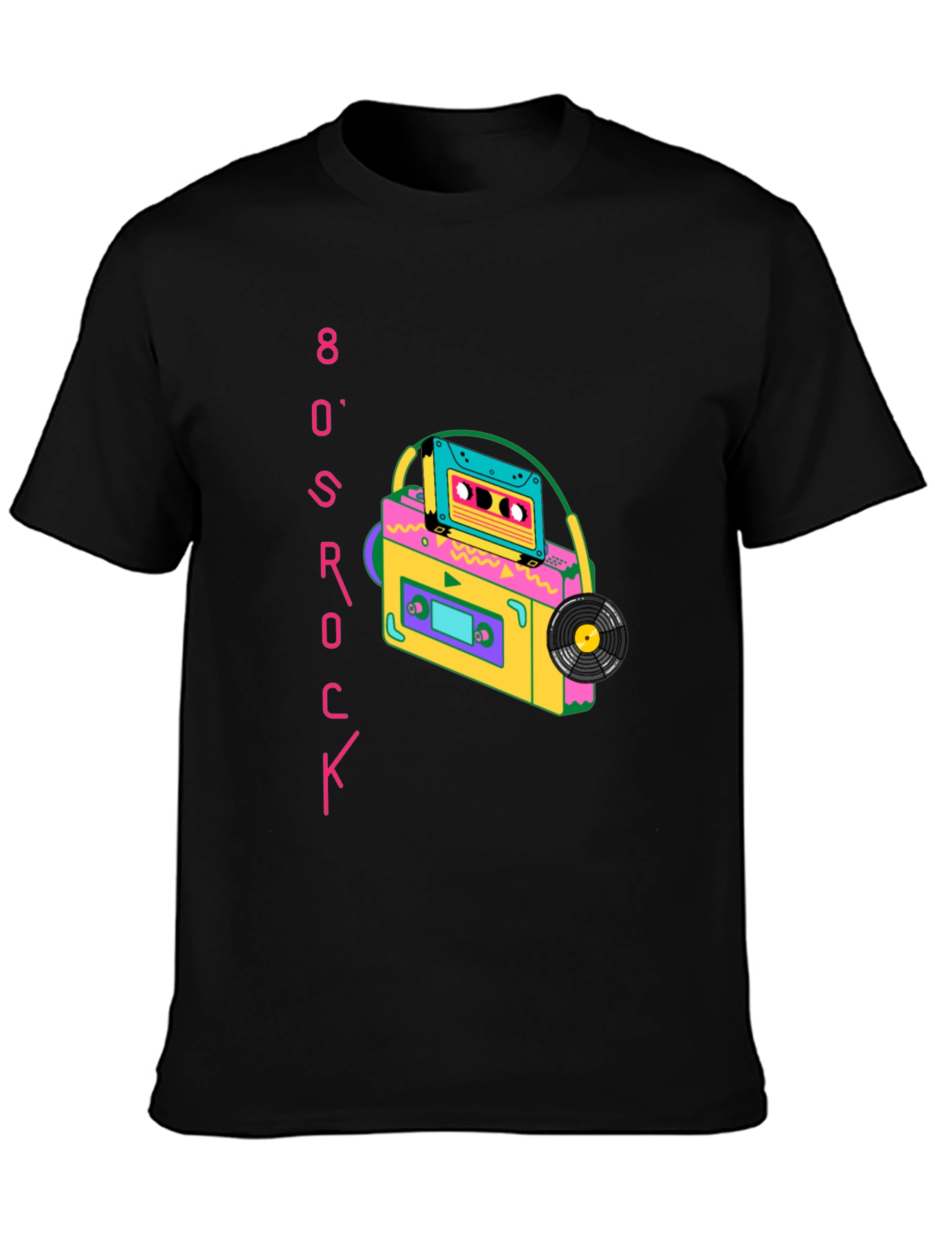 80s Rock Cassette Graphic Tee