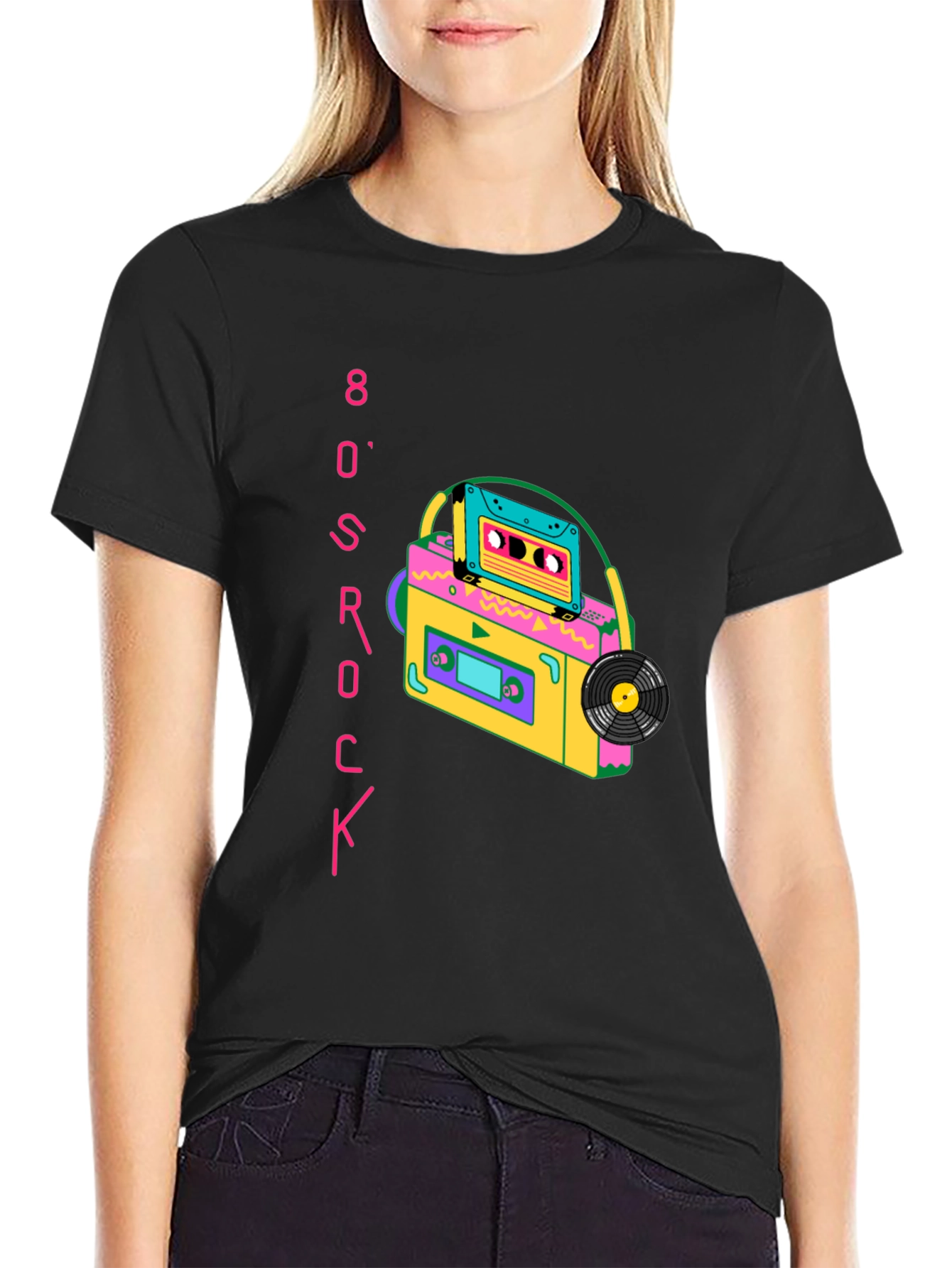 80s Rock Cassette Graphic Tee