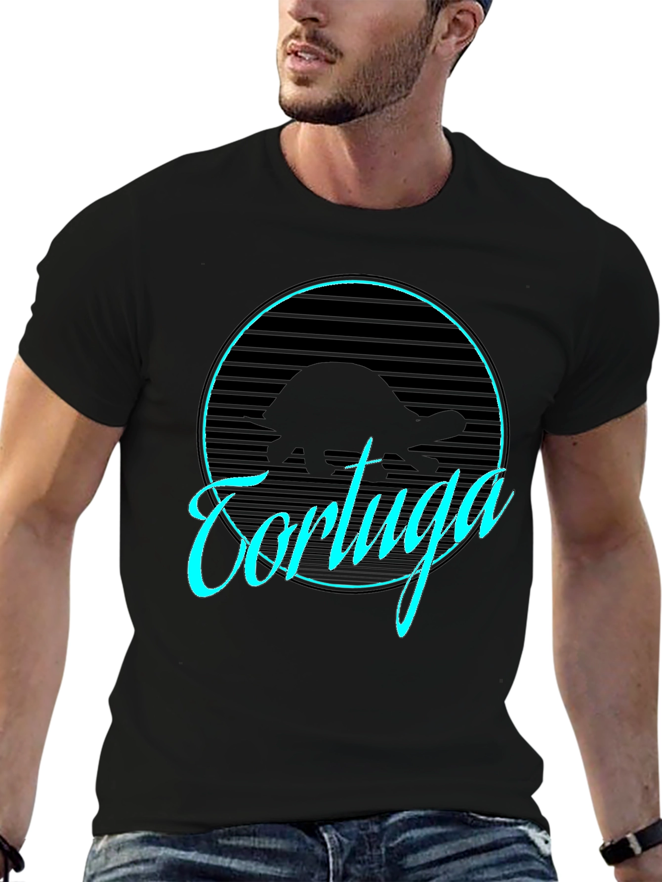 Tortuga Graphic Tee - Retro Turtle Design