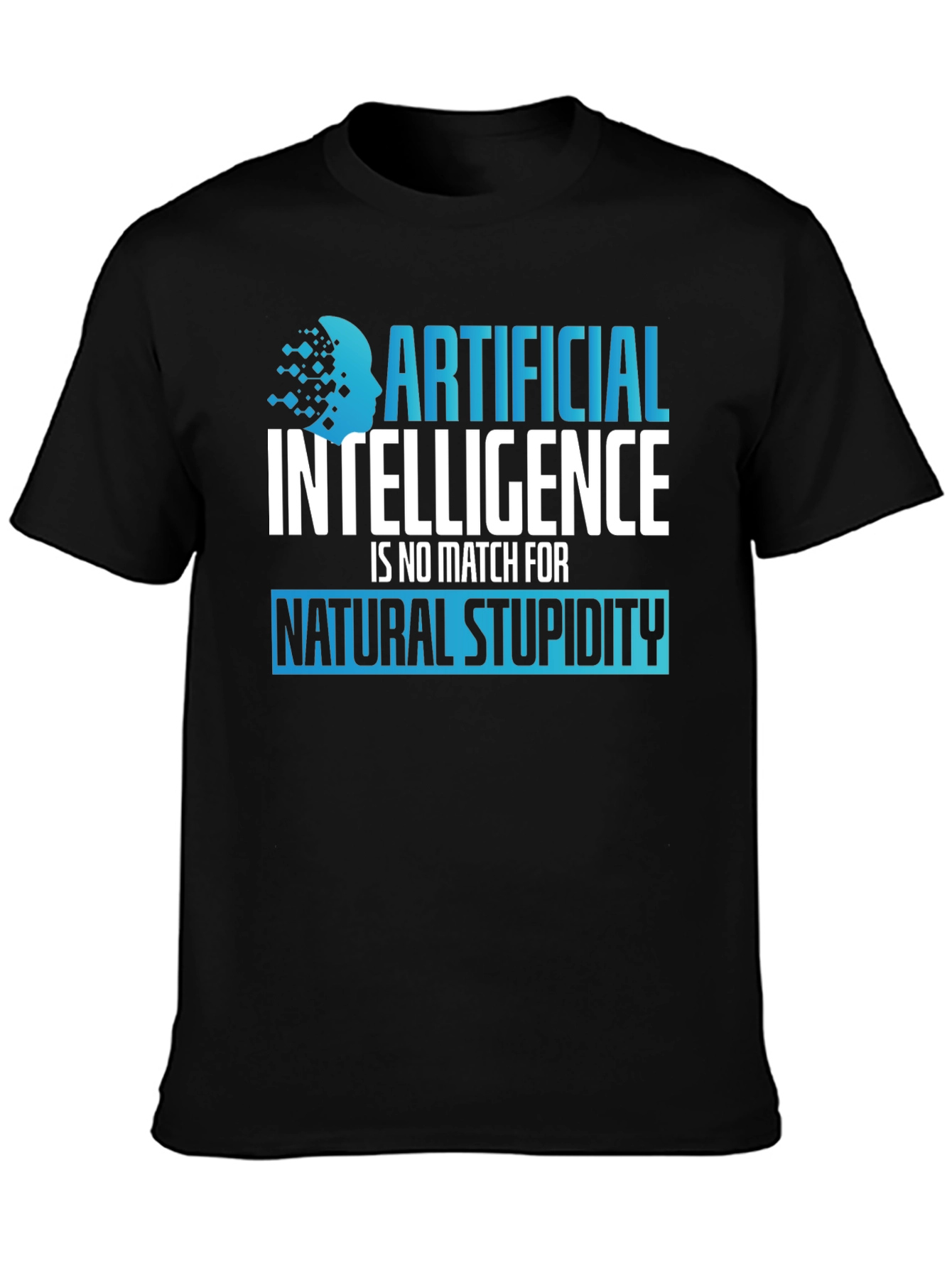 AI vs Stupidity Graphic T-Shirt