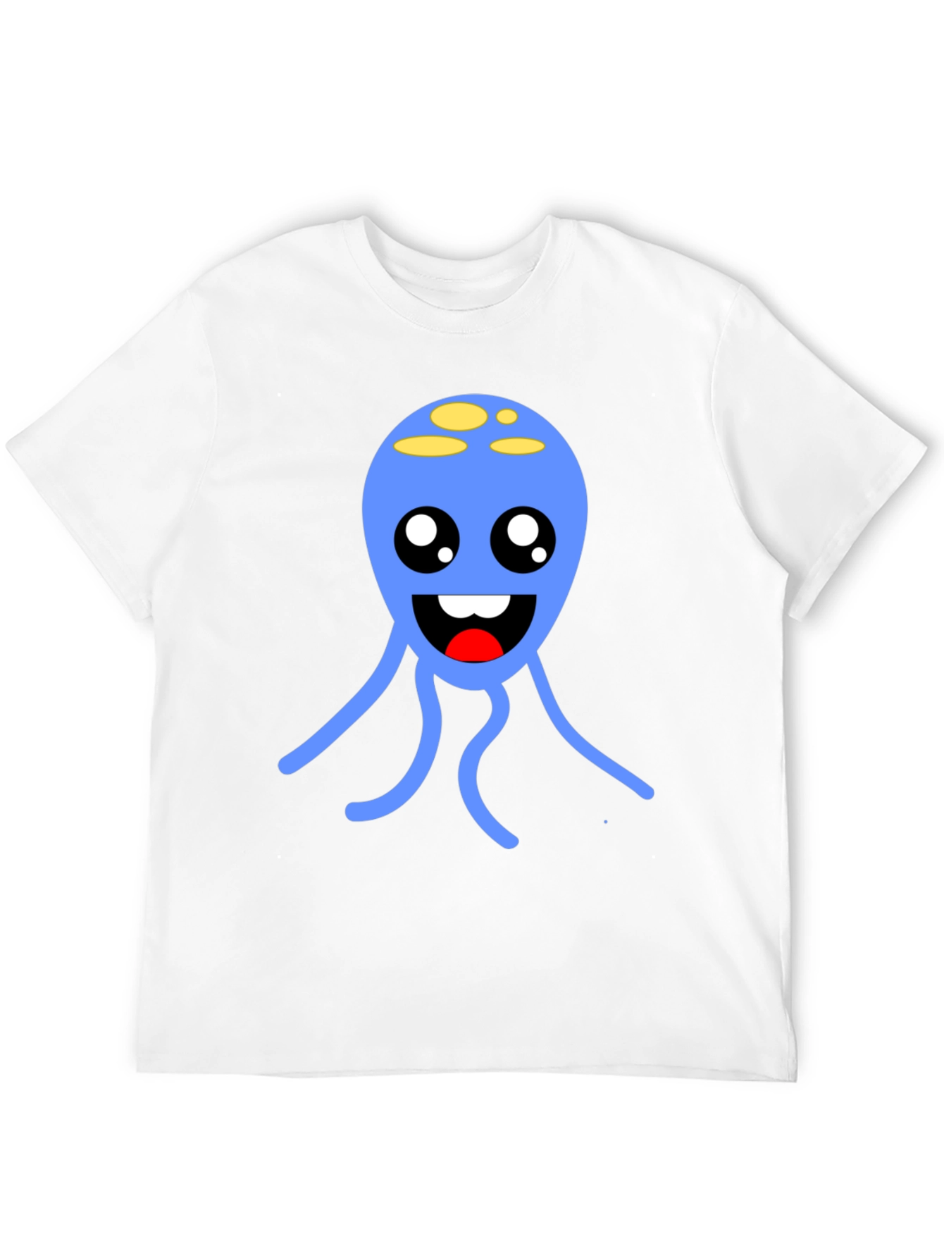 Cute Blue Alien T-Shirt - Soft Cotton Graphic Tee