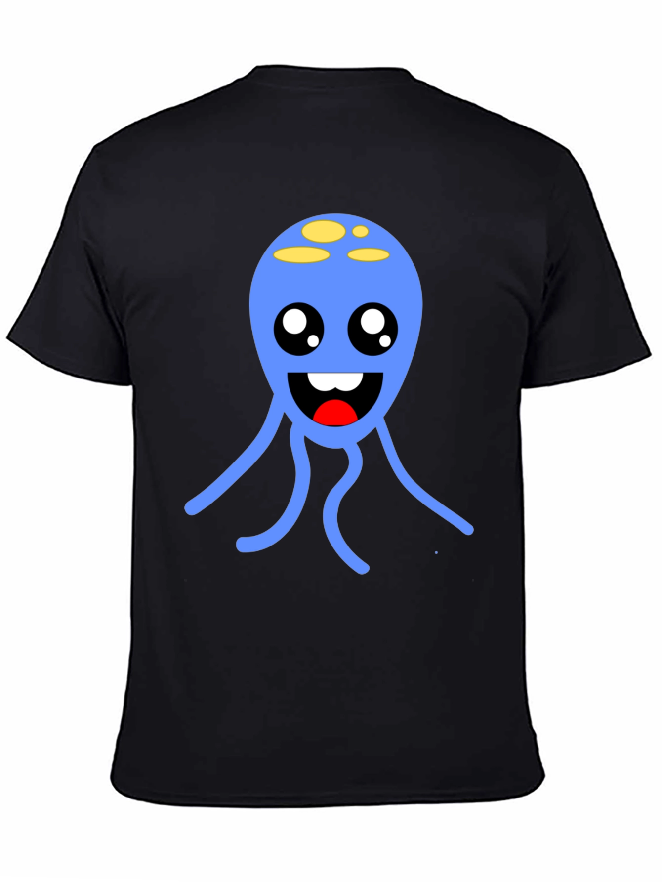 Cute Blue Alien T-Shirt - Soft Cotton Graphic Tee