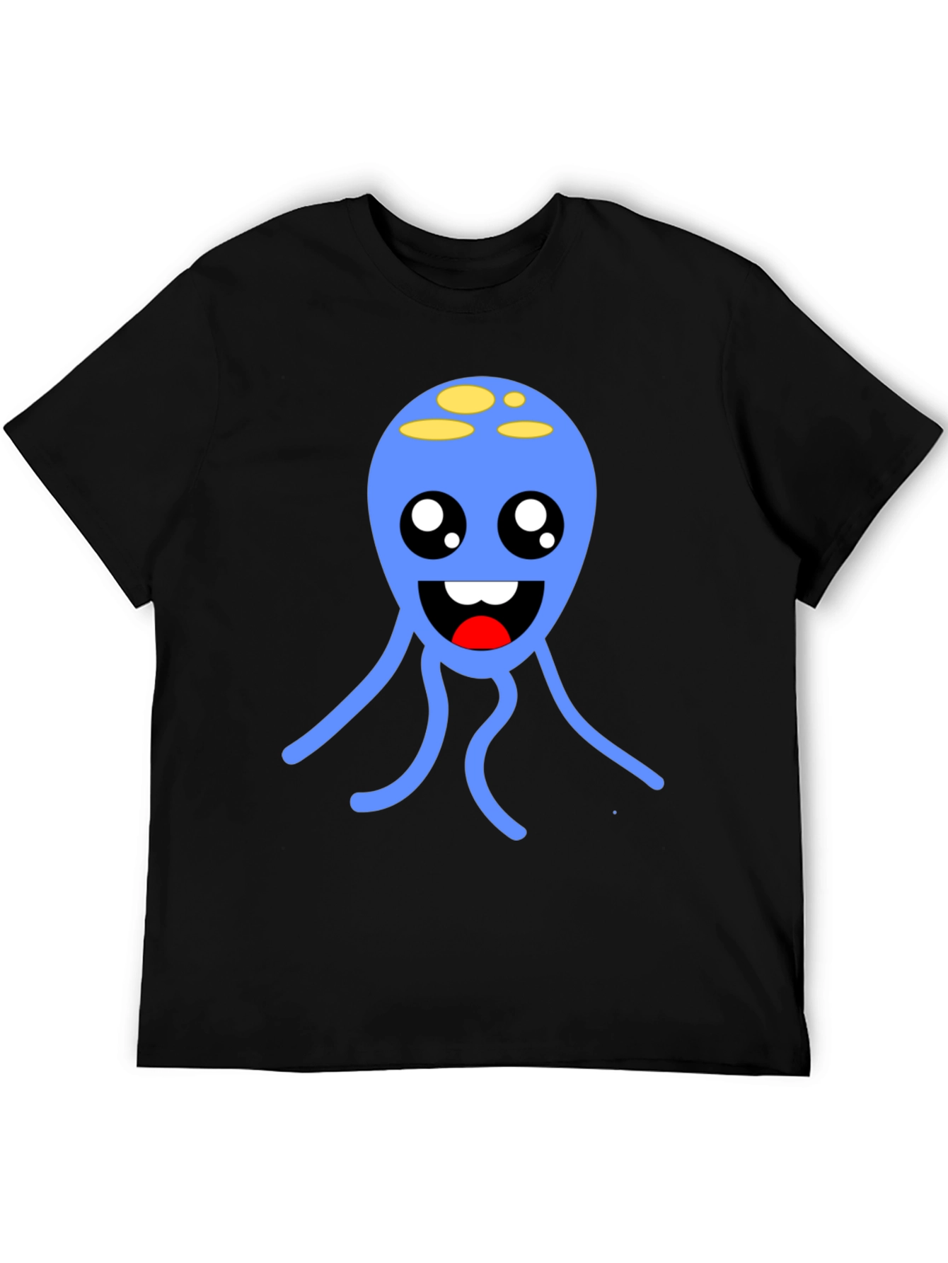 Cute Blue Alien T-Shirt - Soft Cotton Graphic Tee