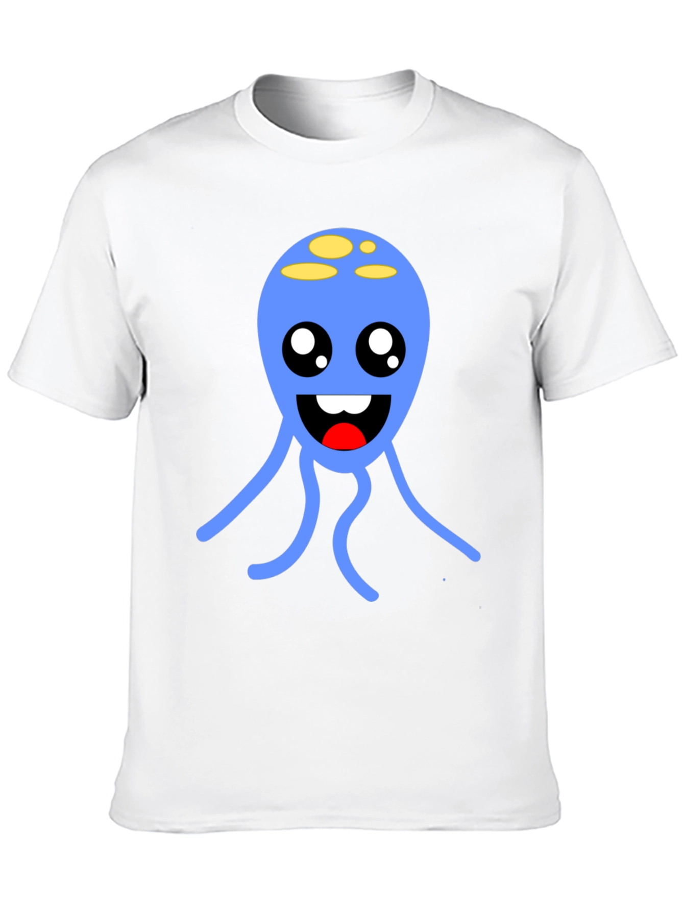 Cute Blue Alien T-Shirt - Soft Cotton Graphic Tee